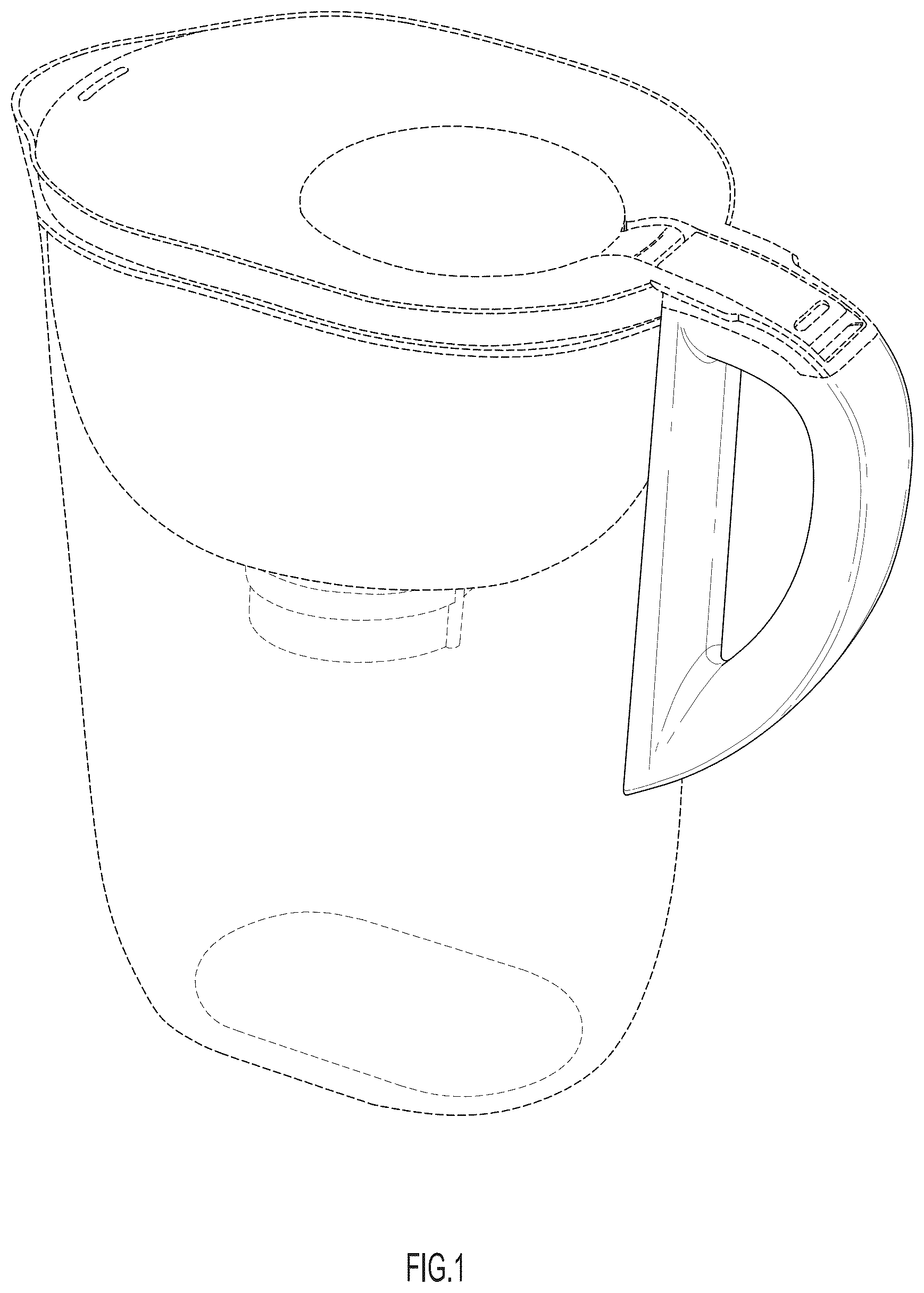 Patent USD1043241 Figure 1 – Water pitcher