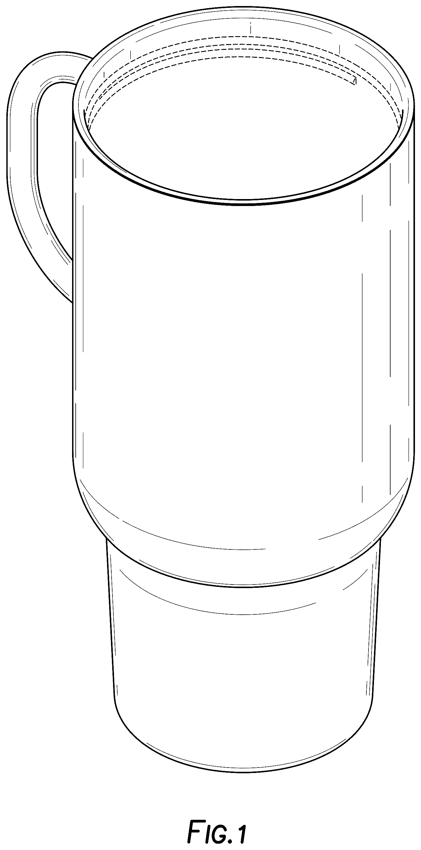 Patent USD1043253 — Beverage container — Figure 1