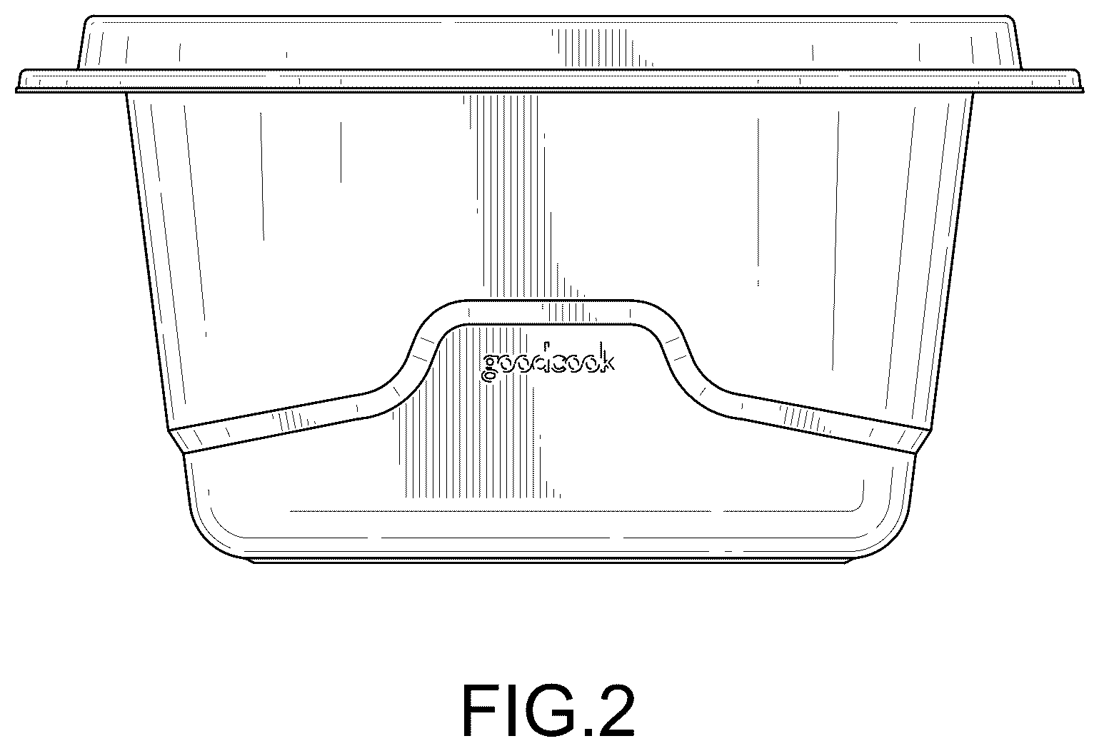 Patent USD1043261 Figure 2 – Container