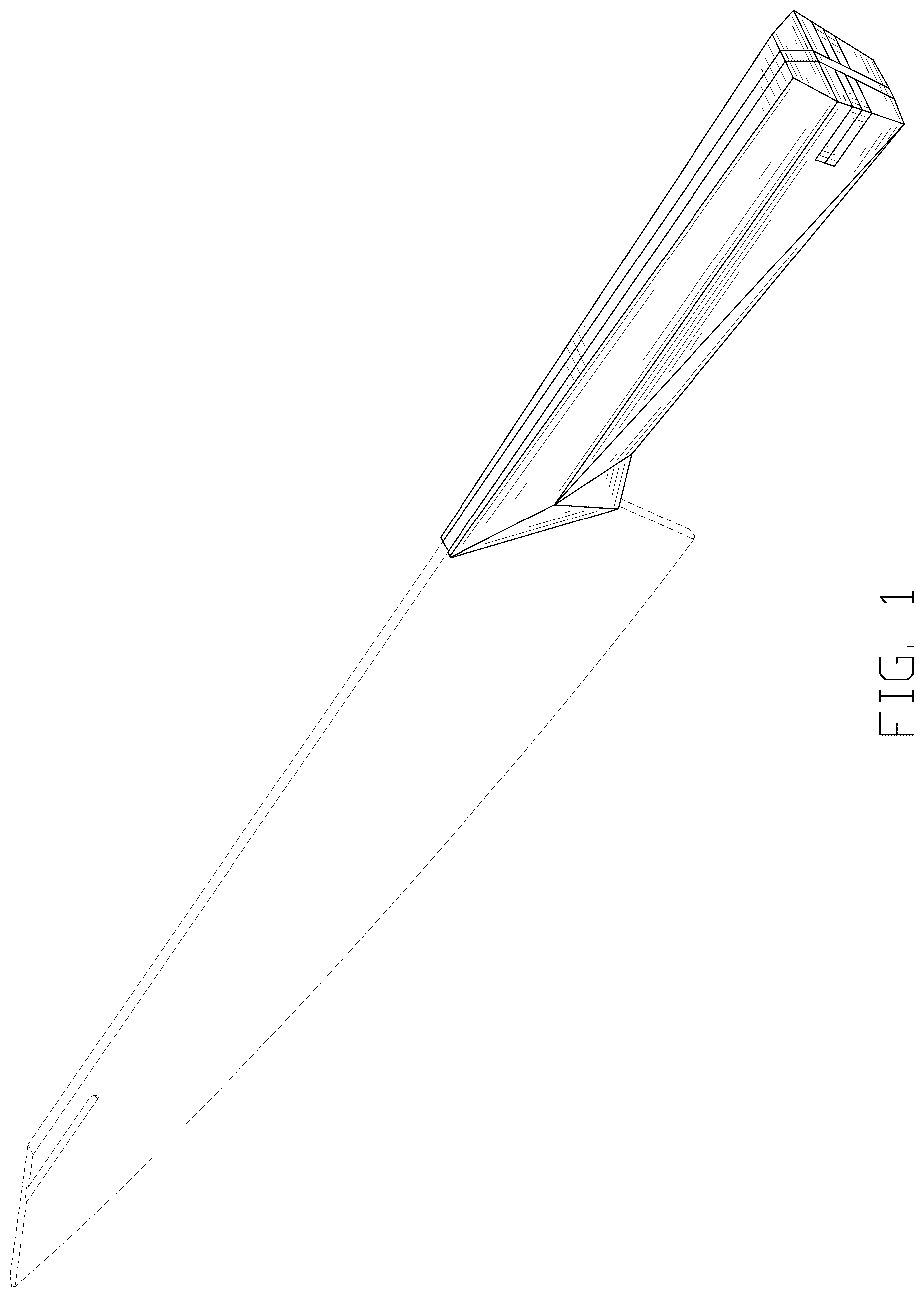 Patent USD1043270 — Knife handle — Figure 1