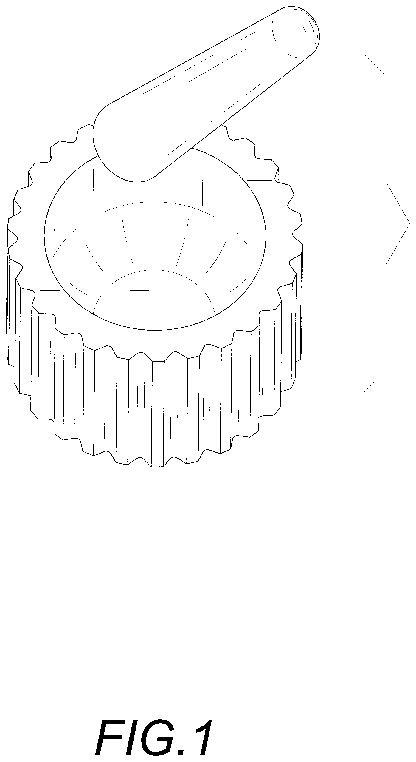 Patent USD1043276 — Granite mortar and pestle — Figure 1