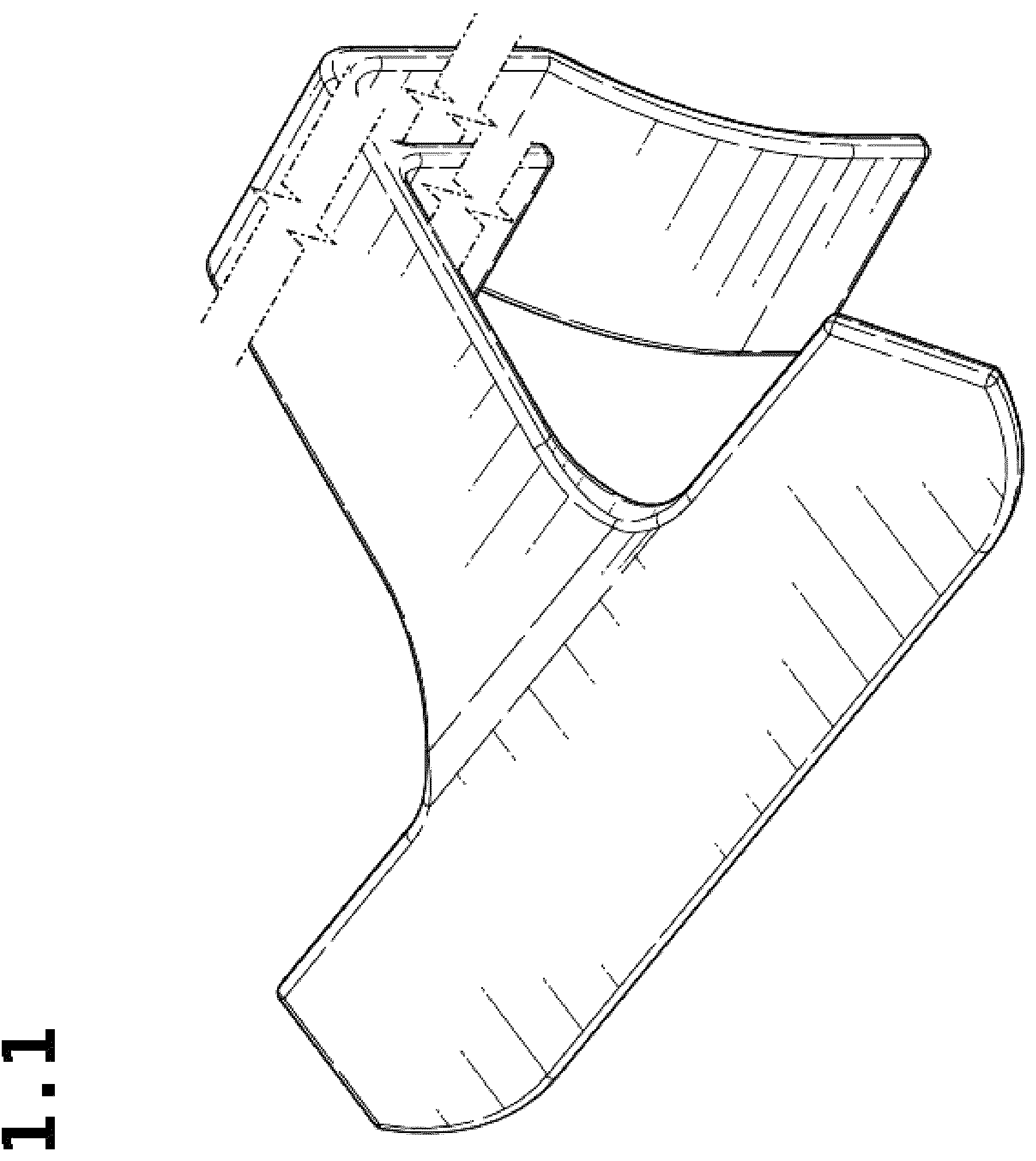 Patent USD1043278 — Scraper for kitchen waste — Figure 1