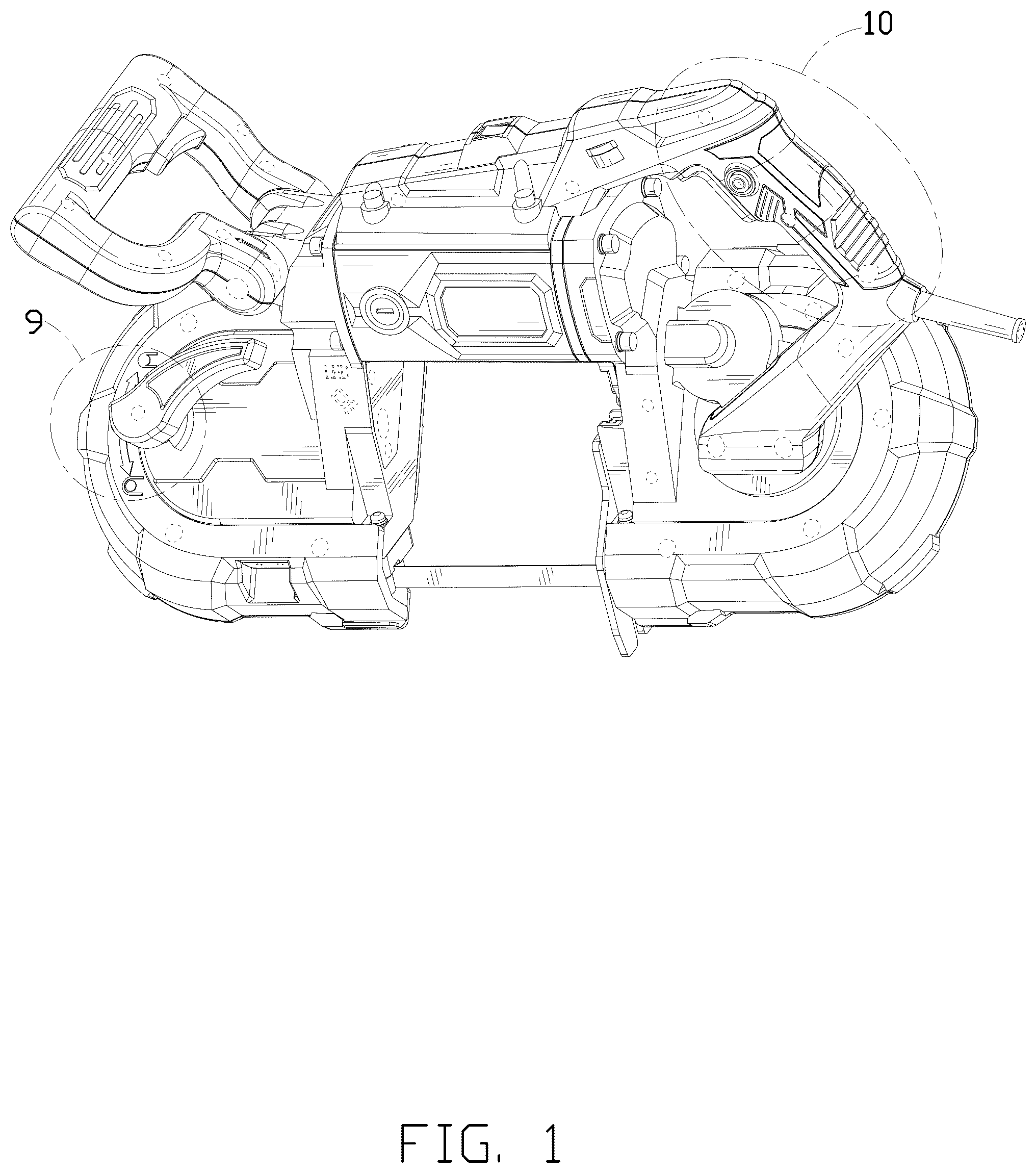 Patent USD1043298 Figure 1 – Metal cutting machine