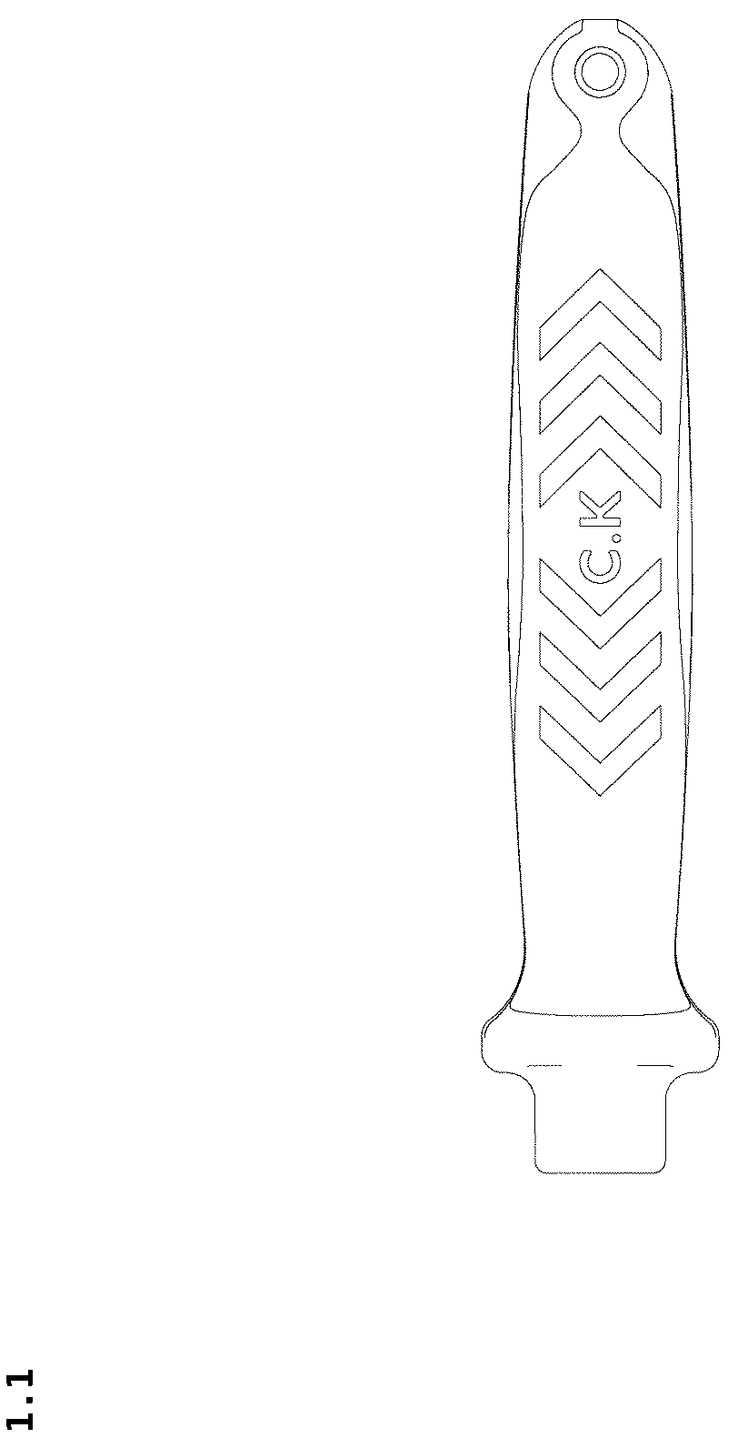 Patent USD1043305 — Plier handle — Figure 1