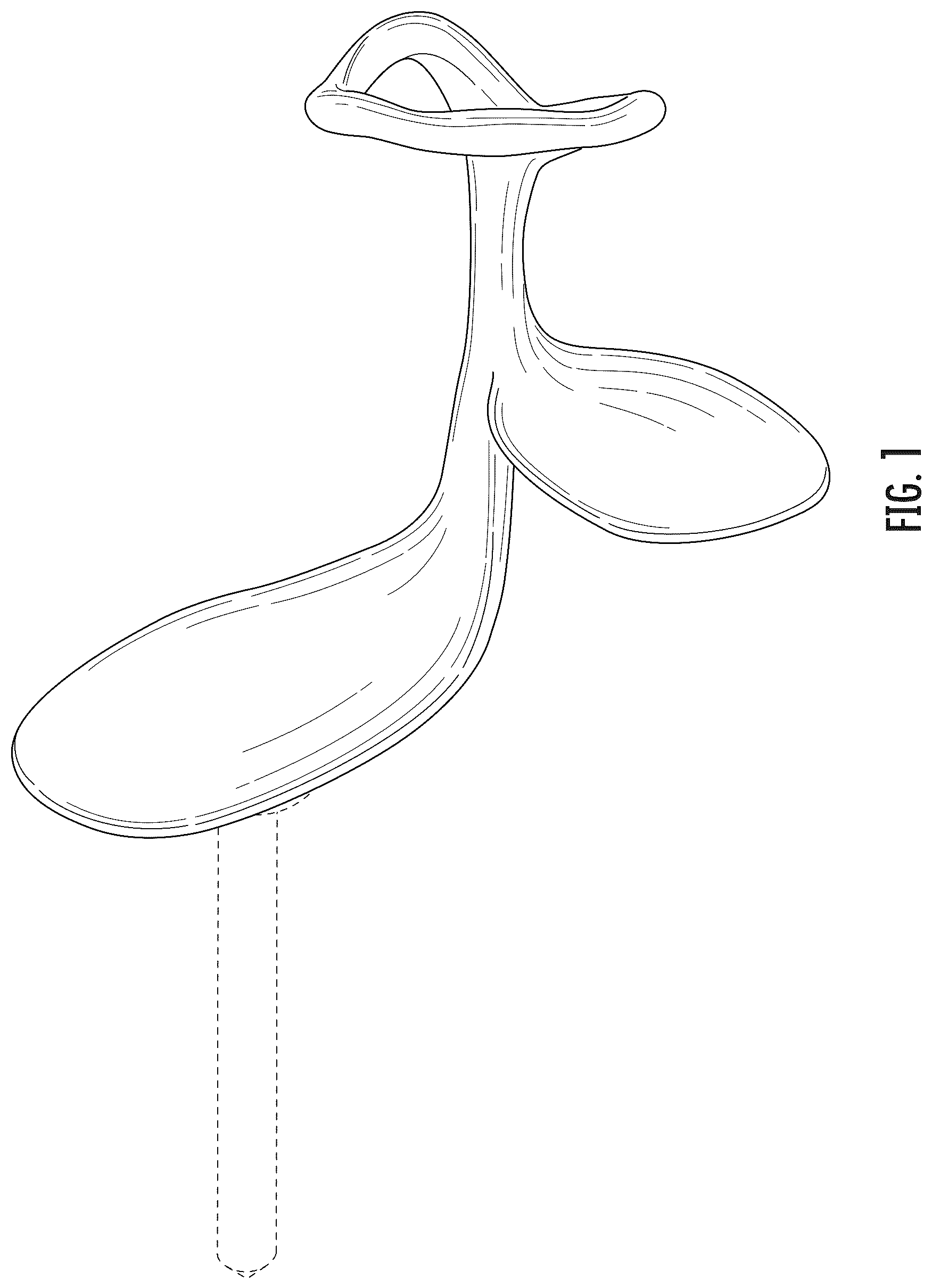 Patent USD1043320 — Mounting hook — Figure 1