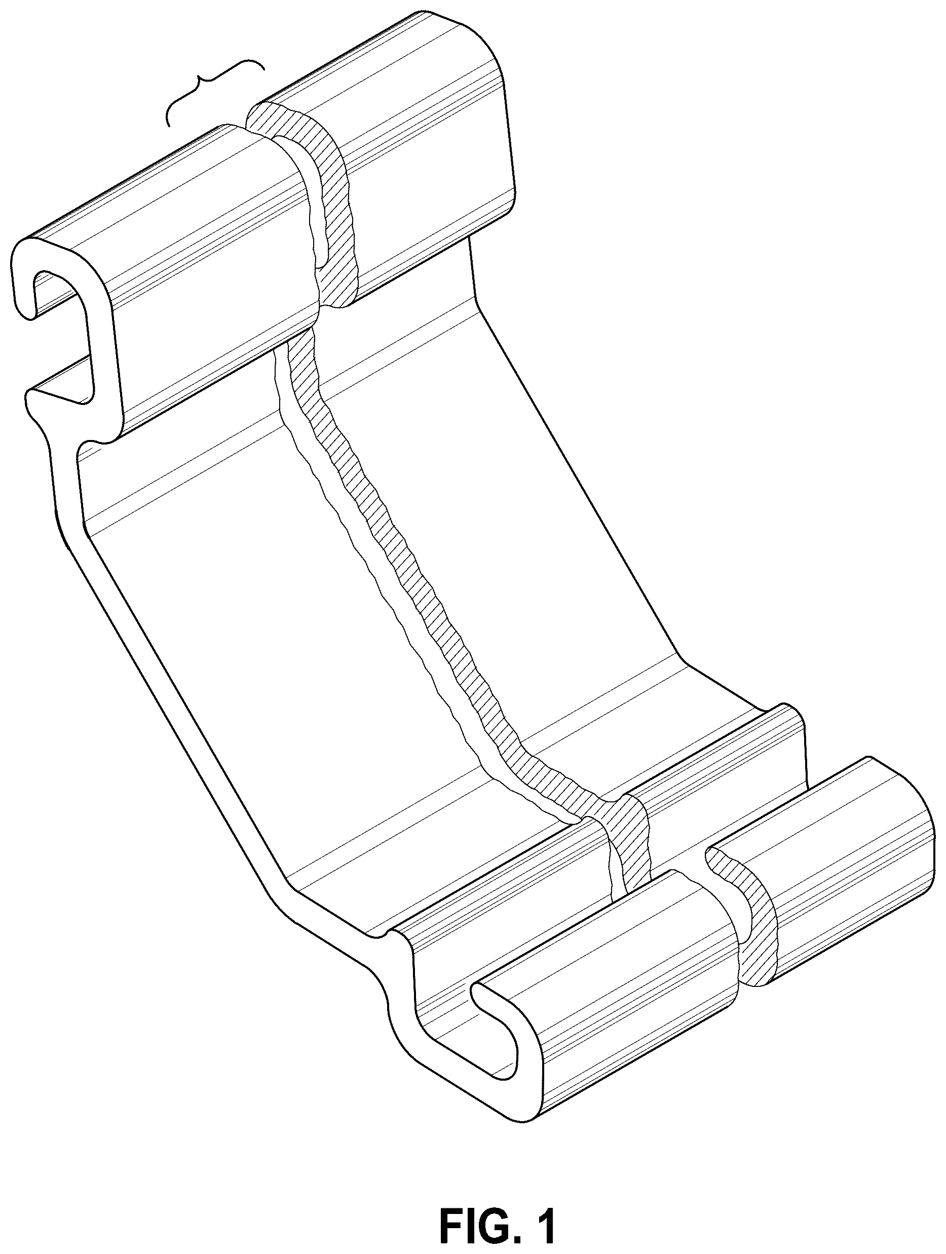 Patent USD1043322 — Sheet pile connector — Figure 1