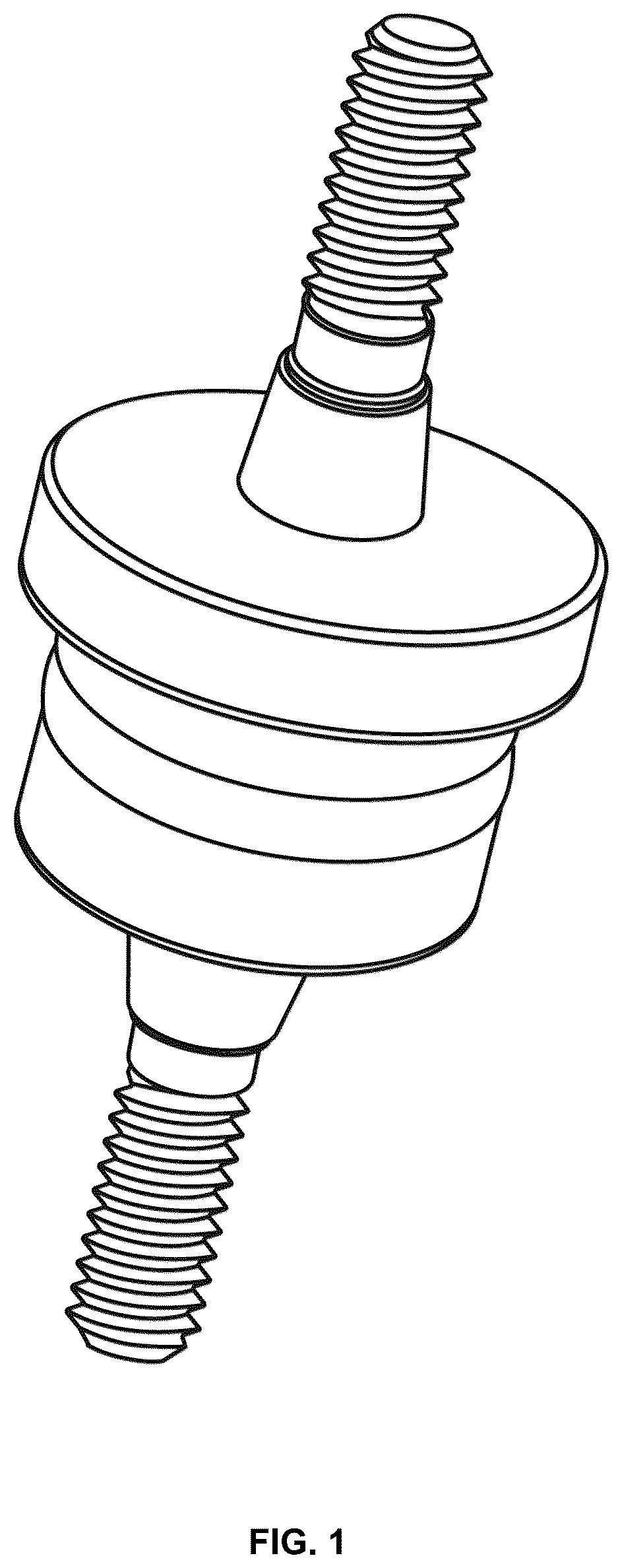 Patent USD1043324 — Dental implant device — Figure 1