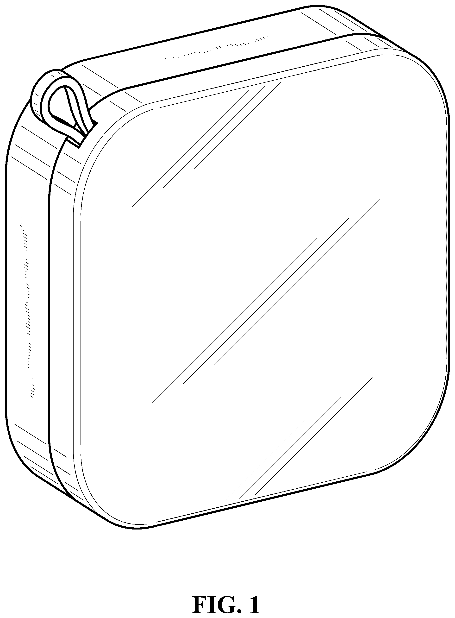 Patent USD1043329 — Hangable package — Figure 1