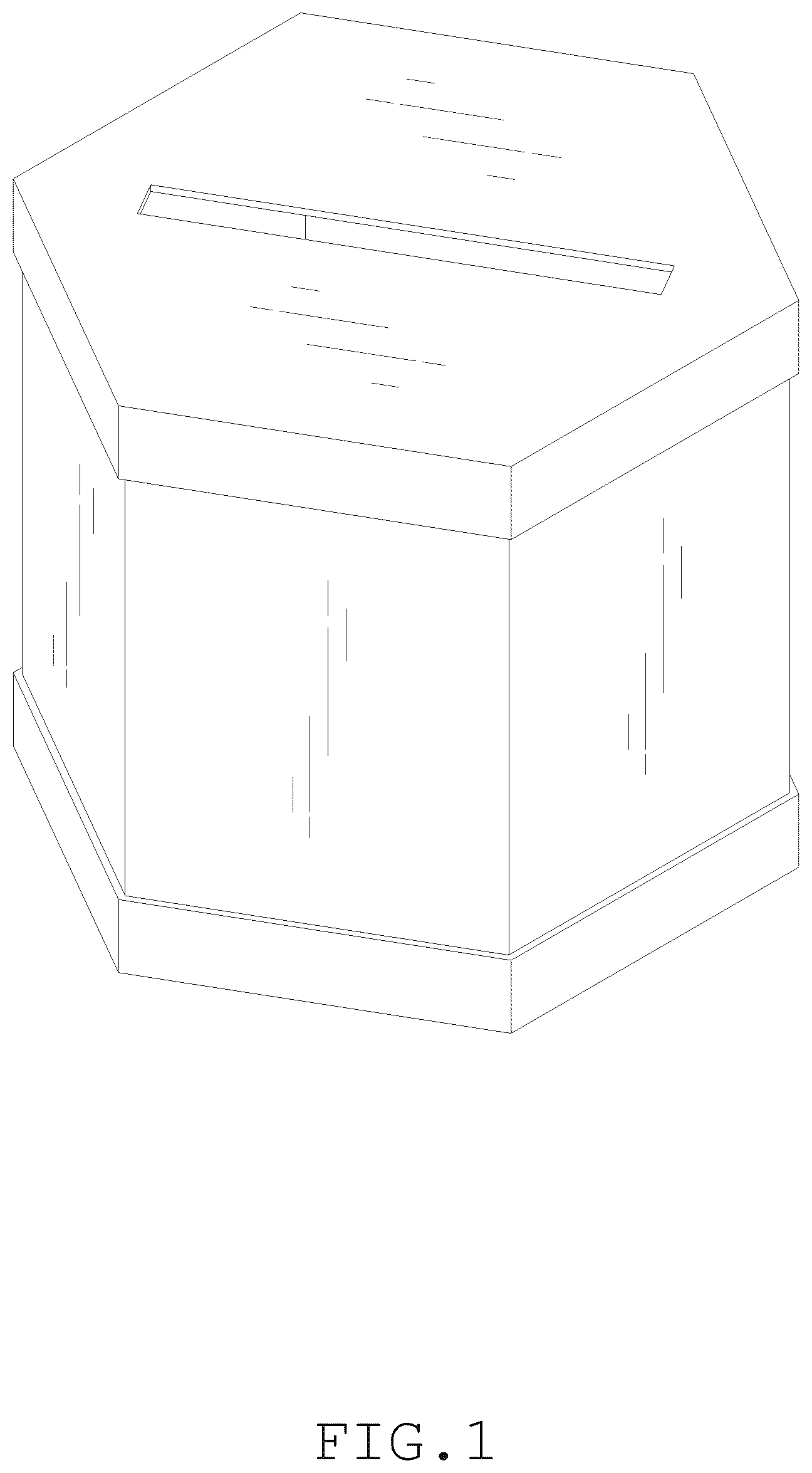 Patent USD1043335 Figure 1 – Card box