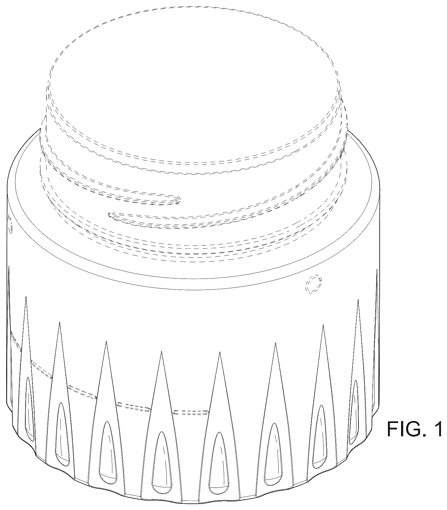 Patent USD1043341 — Closure — Figure 1