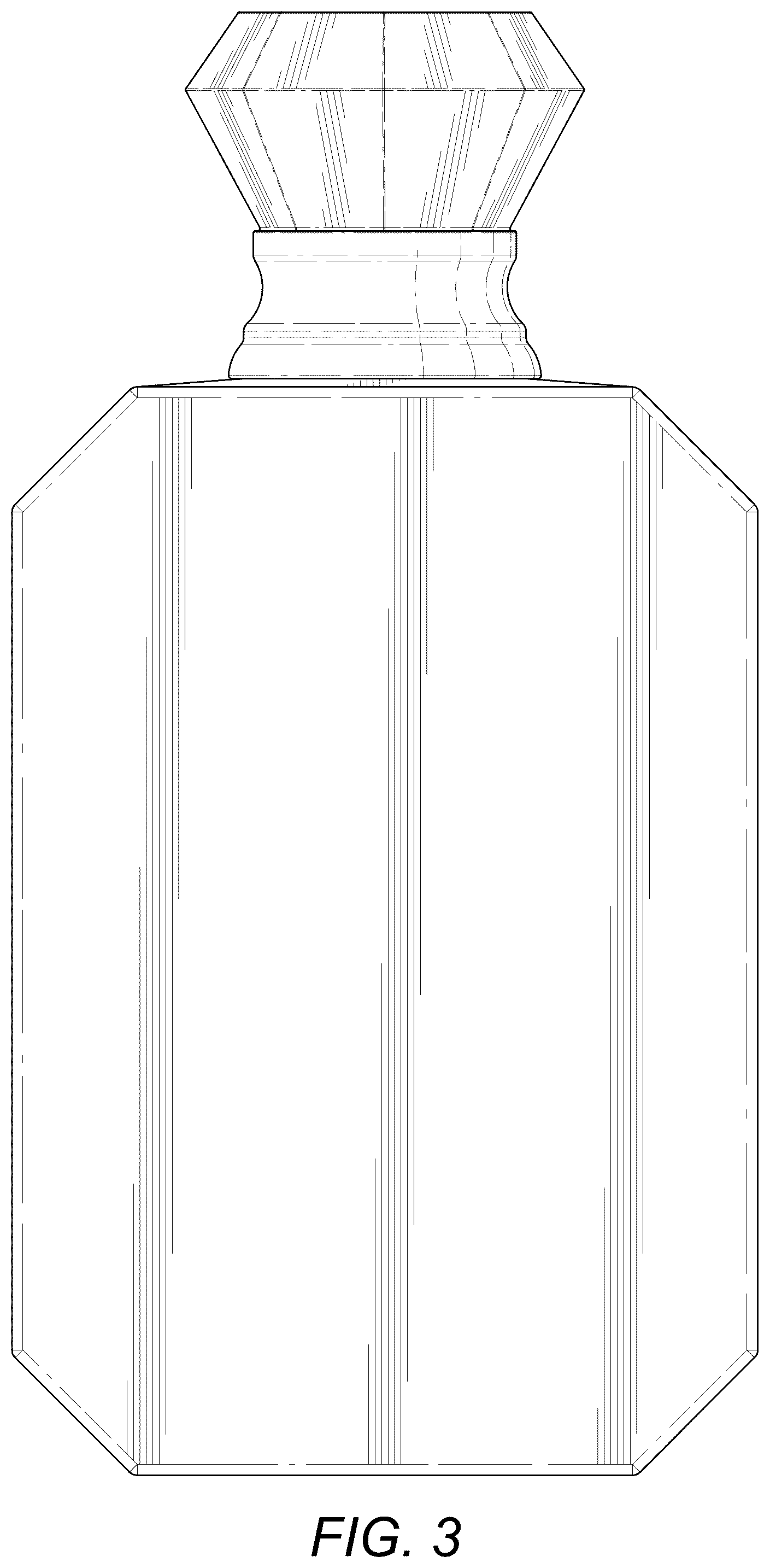 Patent USD1043349 Figure 3 – Fragrance bottle