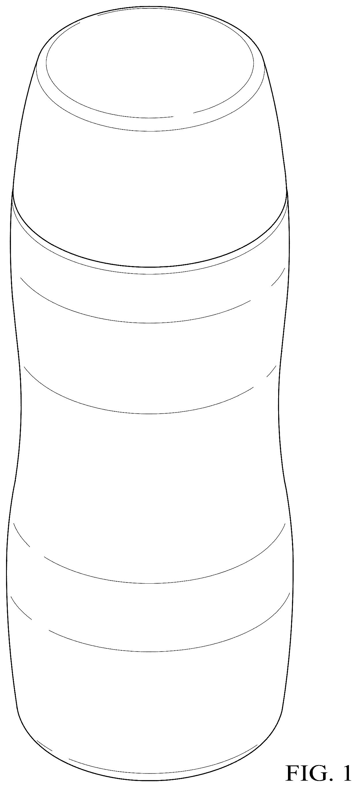 Patent USD1043352 — Bottle with overcap — Figure 1