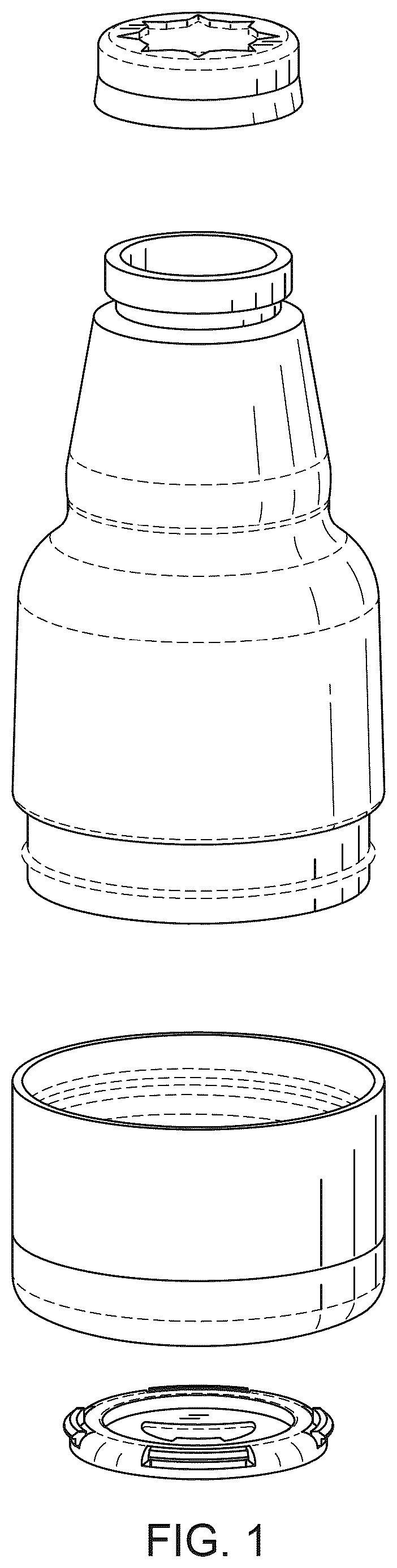 Patent USD1043368 — Beverage container with removable bottle opener — Figure 1