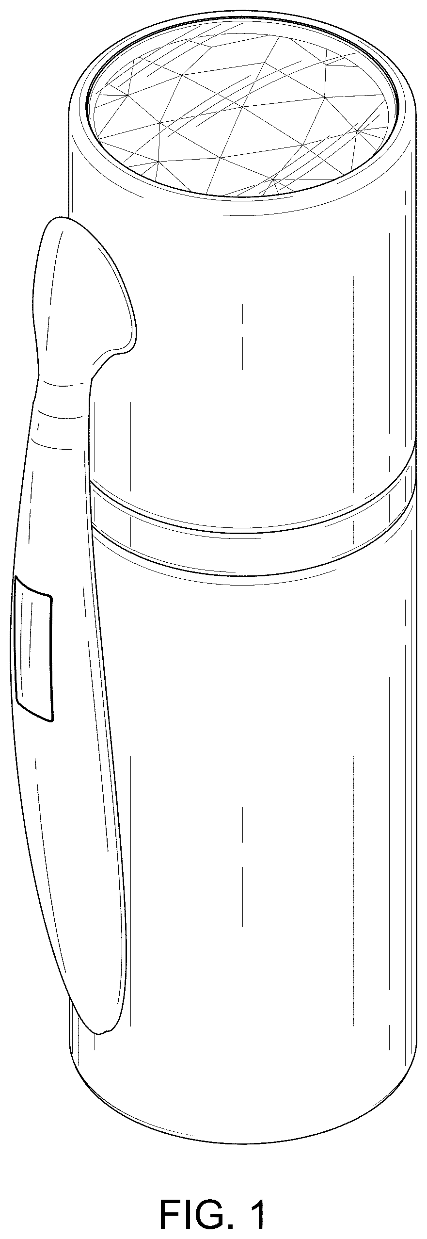 Patent USD1043369 — Cosmetic bottle with attached applicator — Figure 1