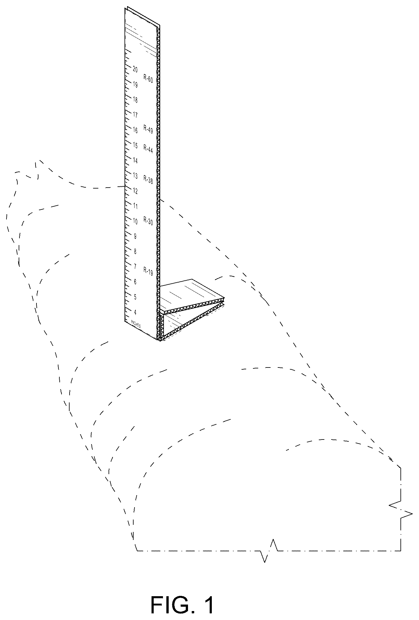 Patent USD1043381 — Ruler — Figure 1