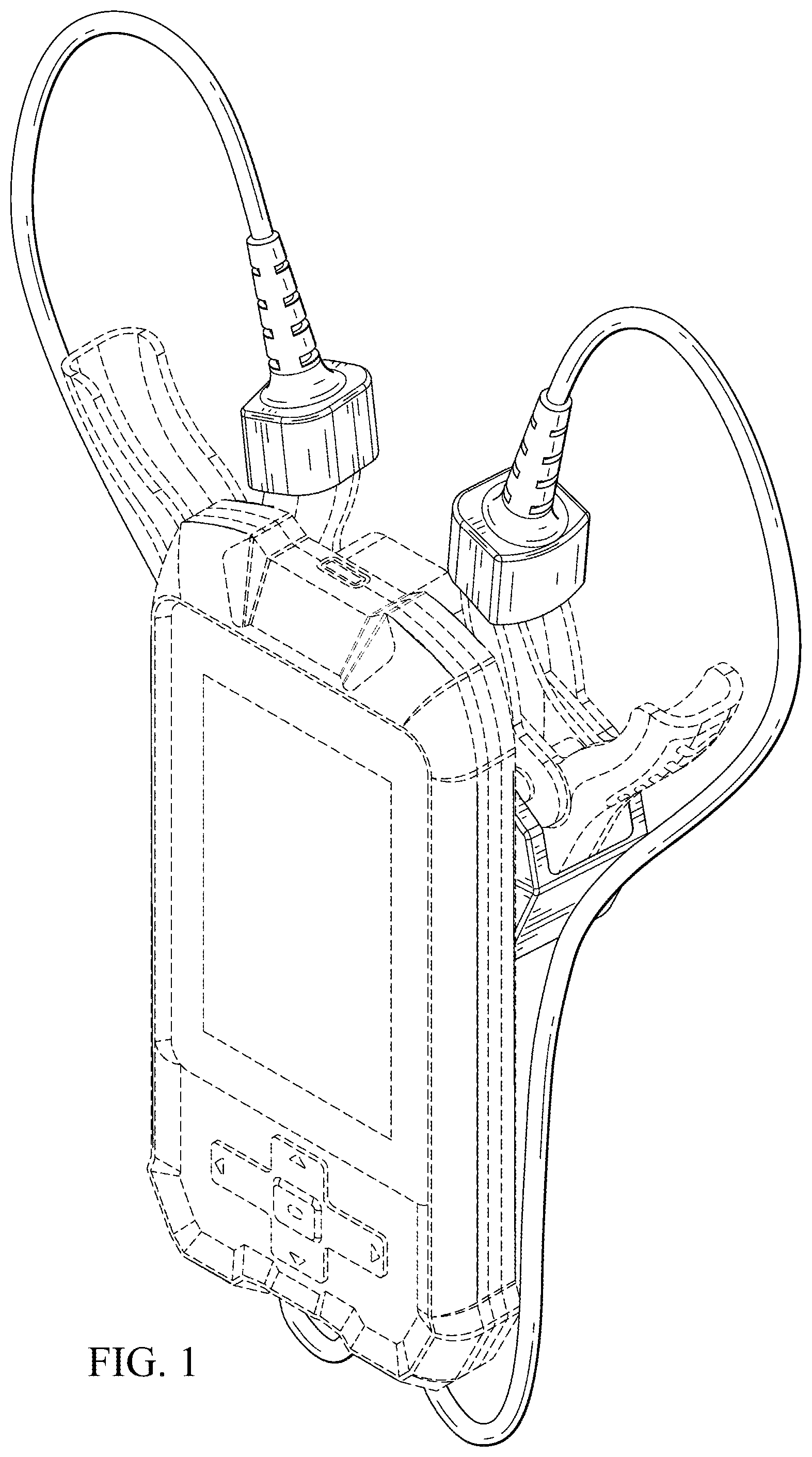 Patent USD1043385 — Battery tester housing — Figure 1
