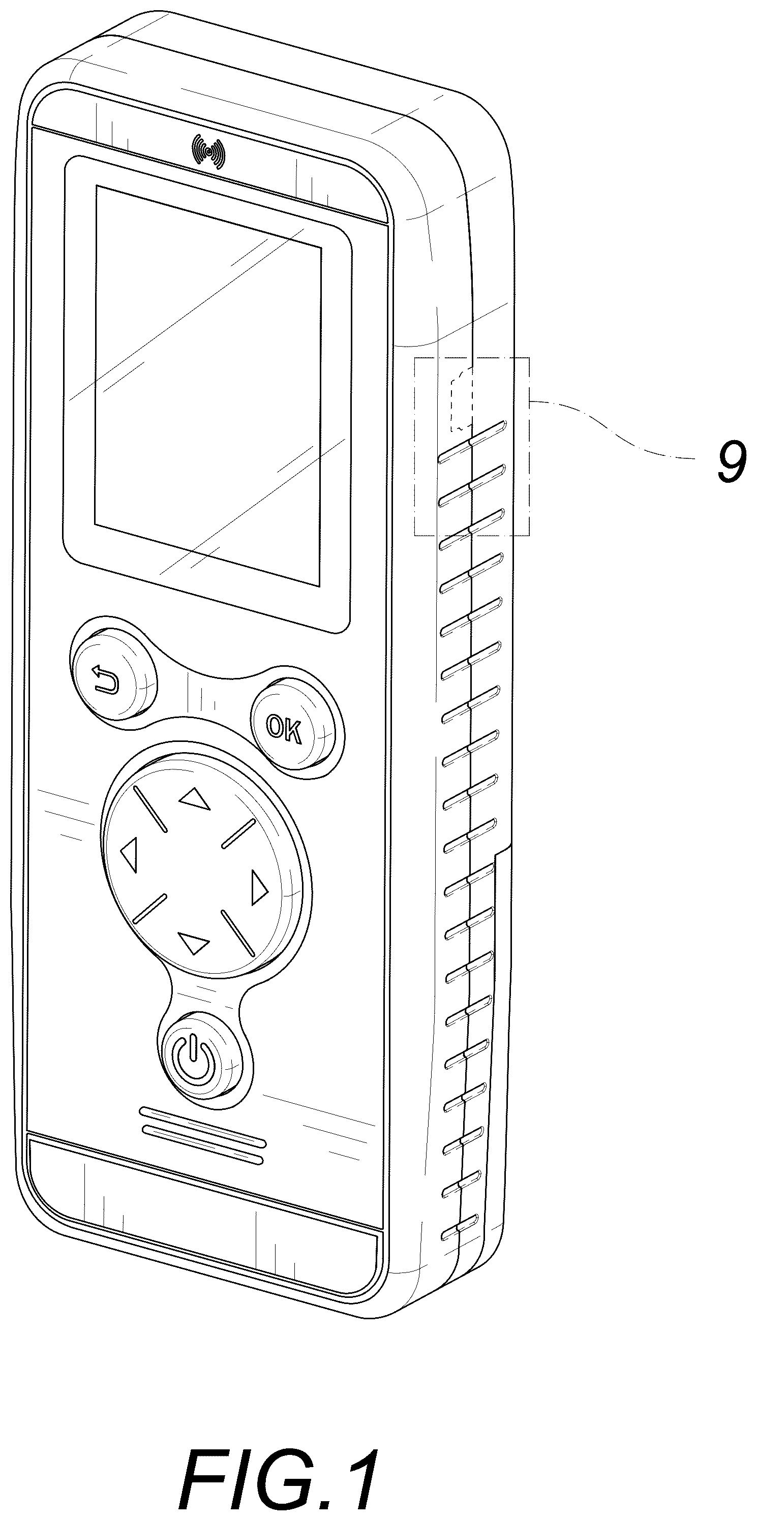 Patent USD1043389 — Tire pressure relearn tool — Figure 1