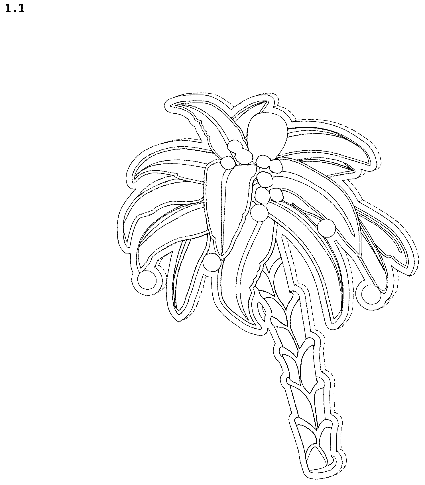 Patent USD1043408 — Article of adornment — Figure 1