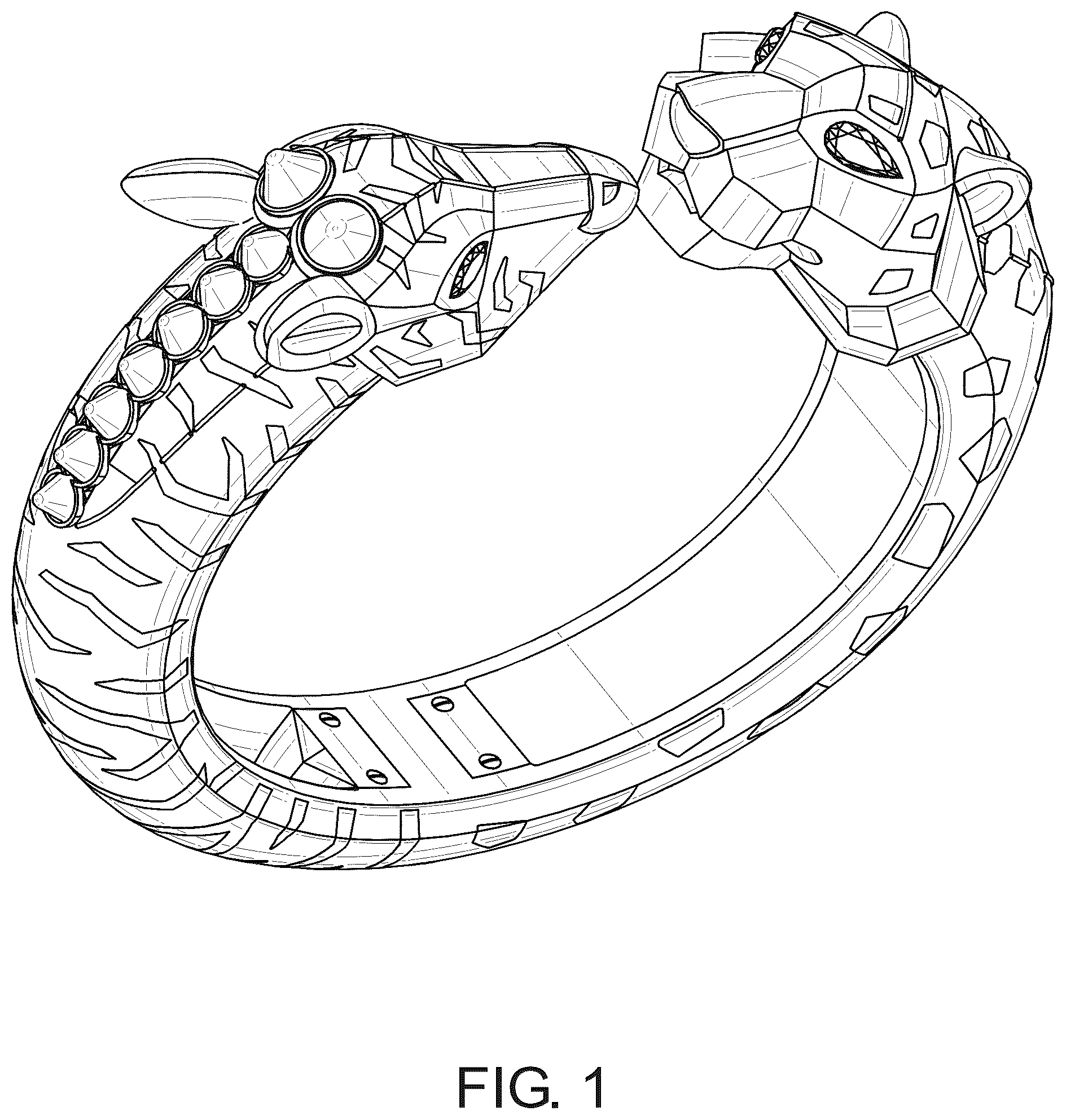 Patent USD1043413 — Bracelet — Figure 1