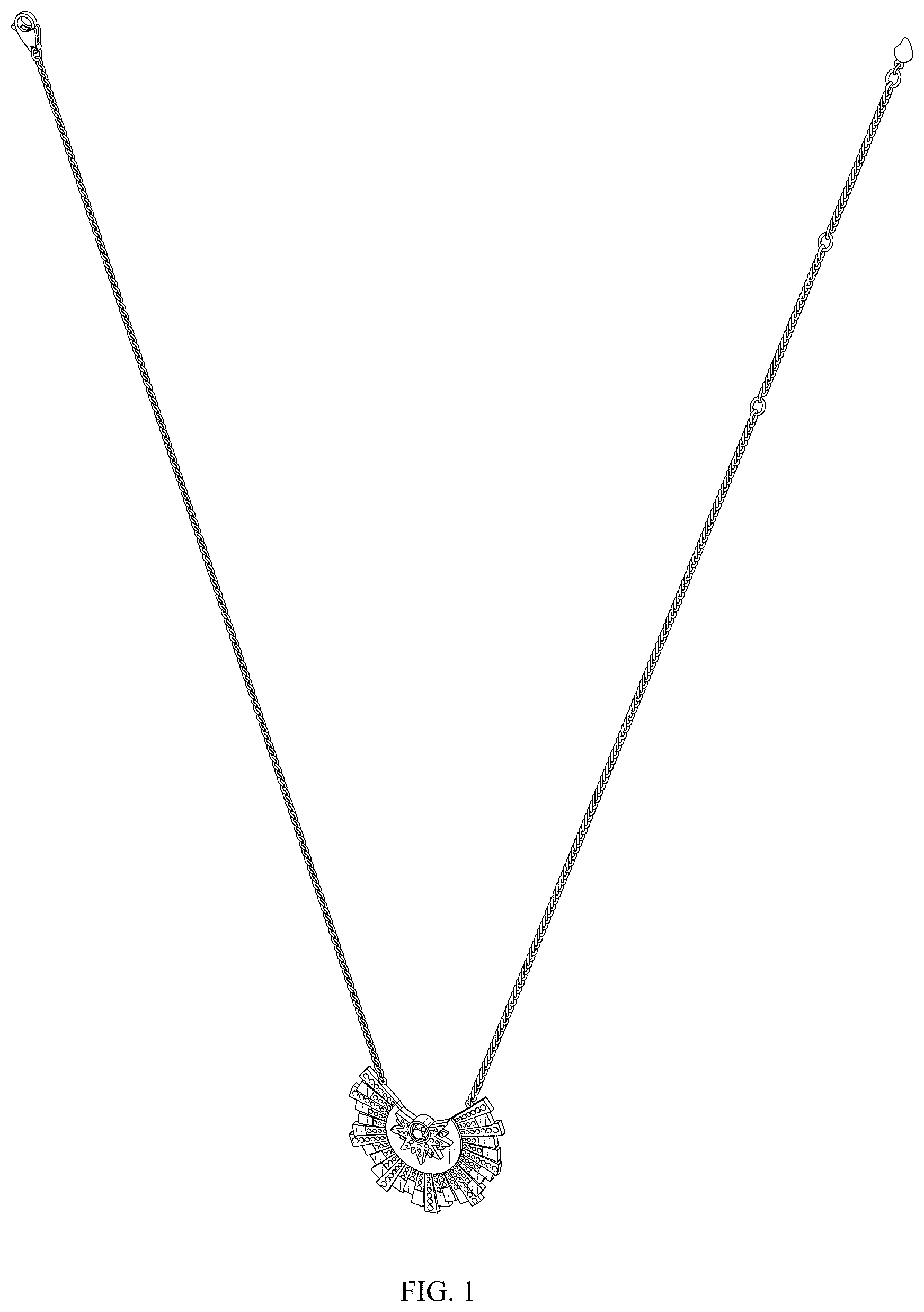 Patent USD1043417 — Necklace — Figure 1