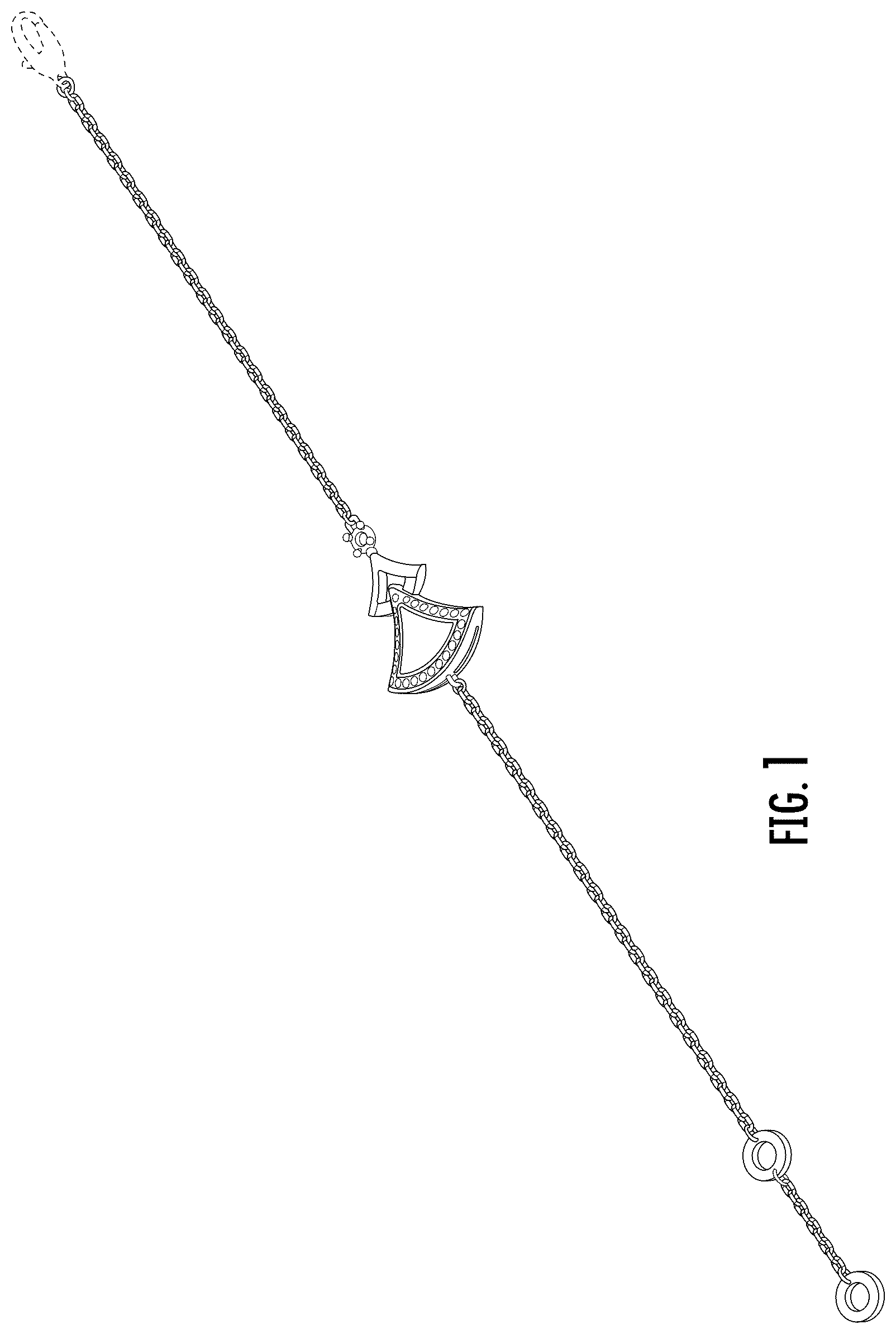 Patent USD1043418 — Bracelet — Figure 1