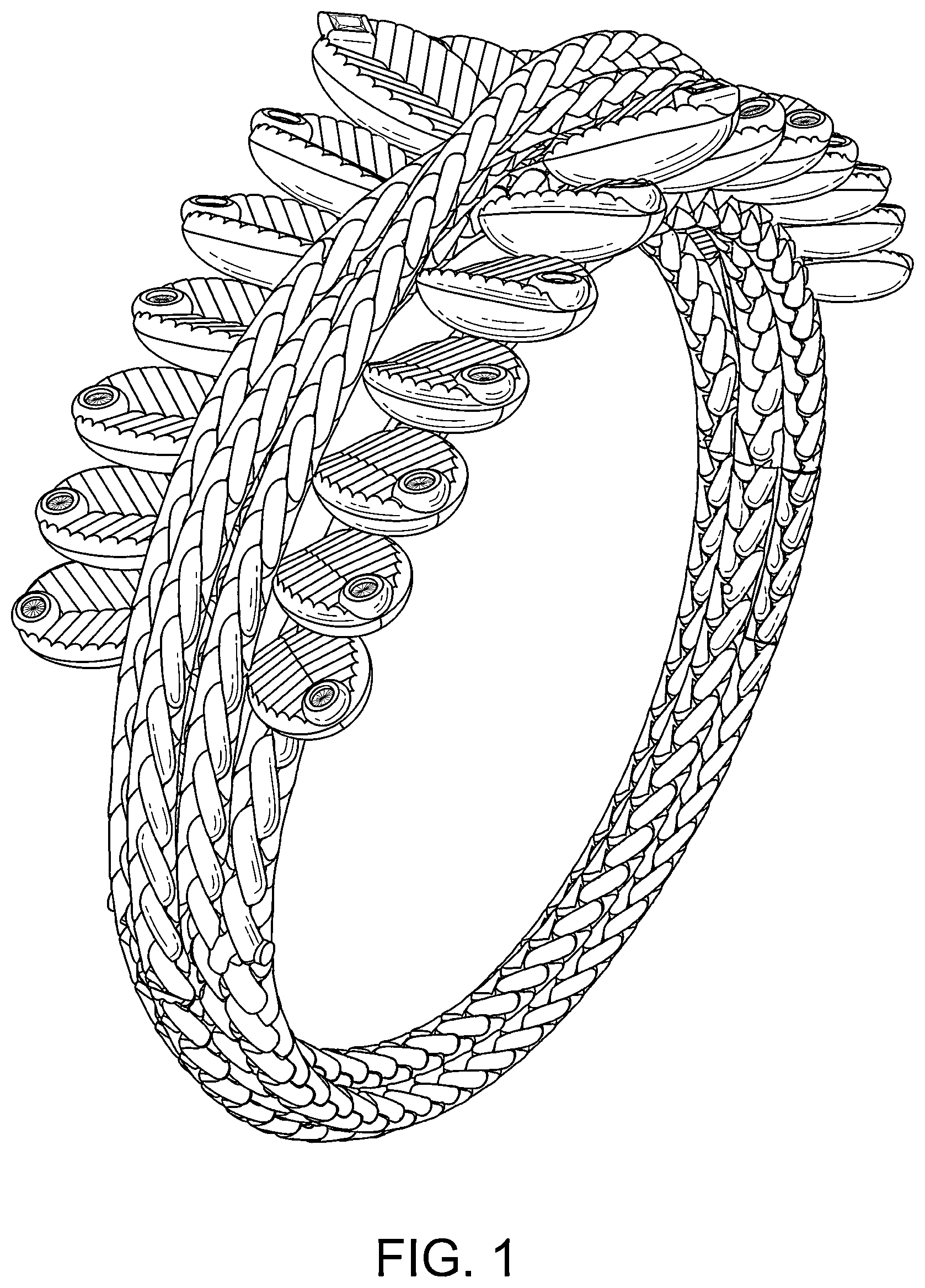 Patent USD1043419 — Bracelet — Figure 1
