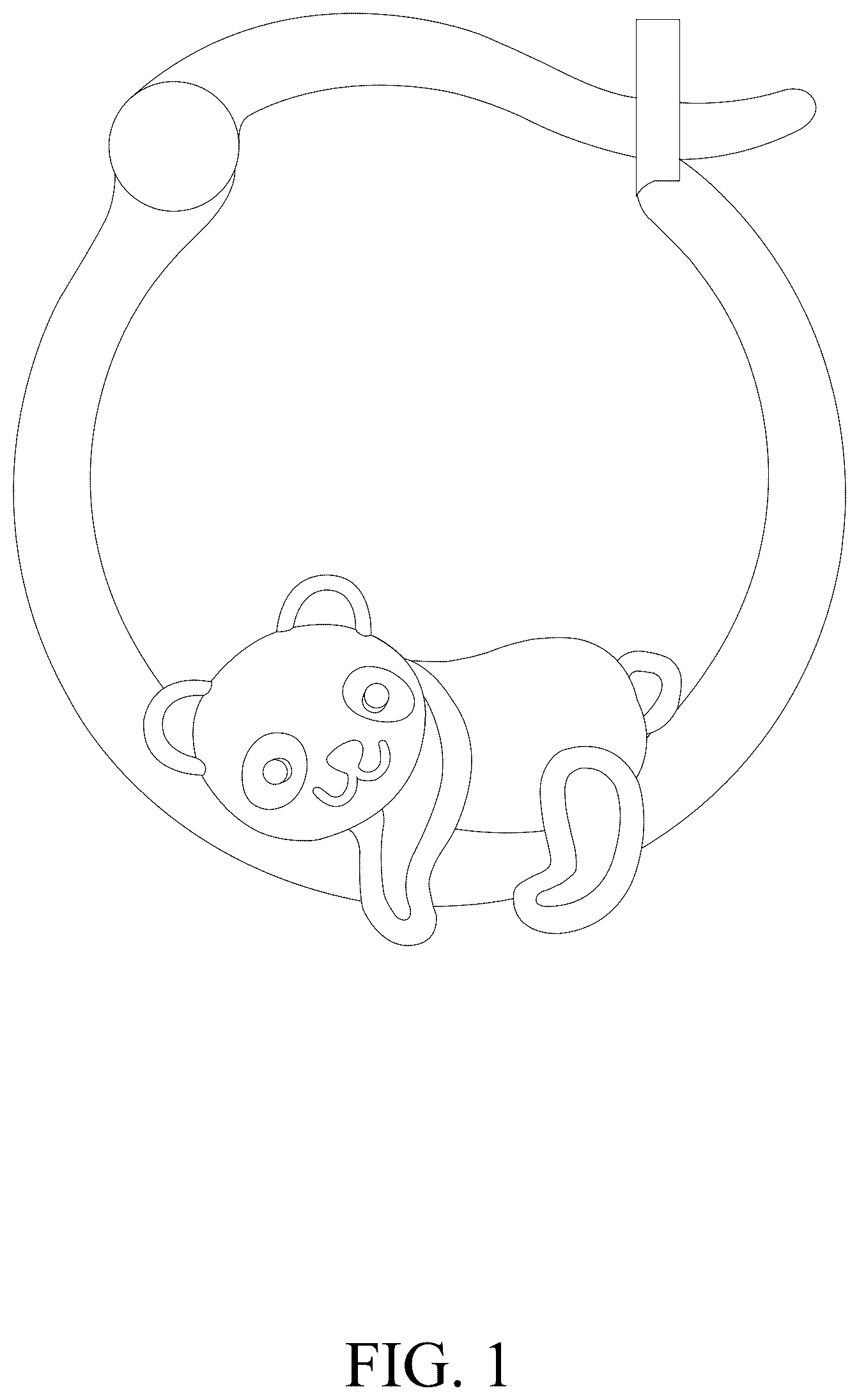 Patent USD1043421 — Earring — Figure 1