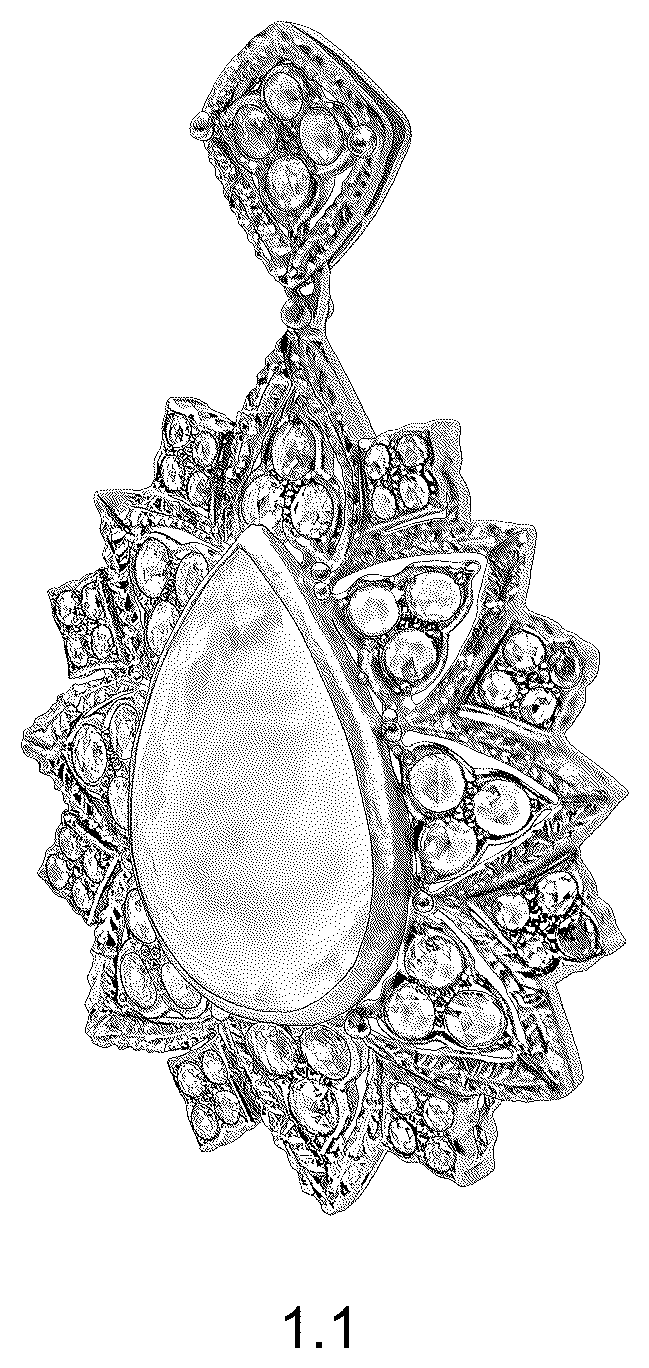 Patent USD1043422 — Pendant — Figure 1