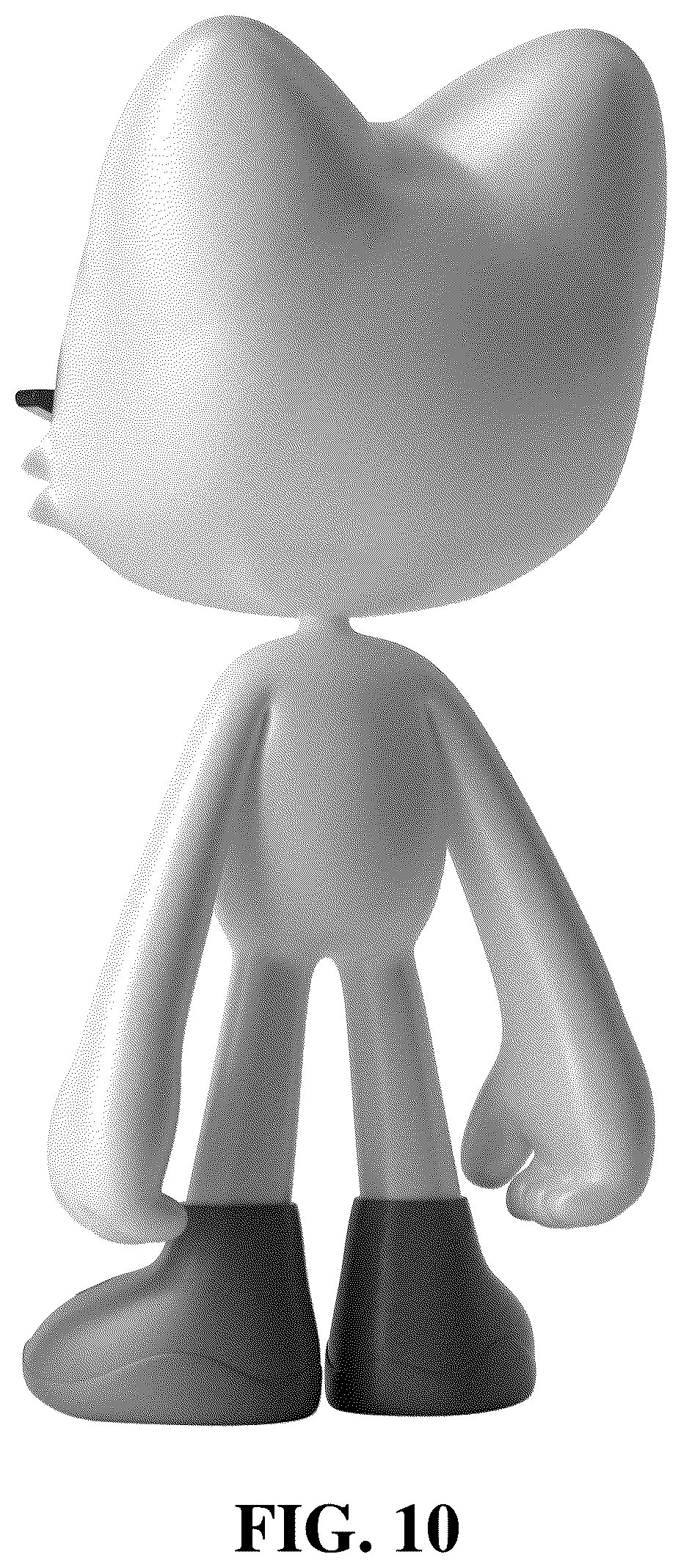 Patent USD1043425 Figure 9 – Mascot figure