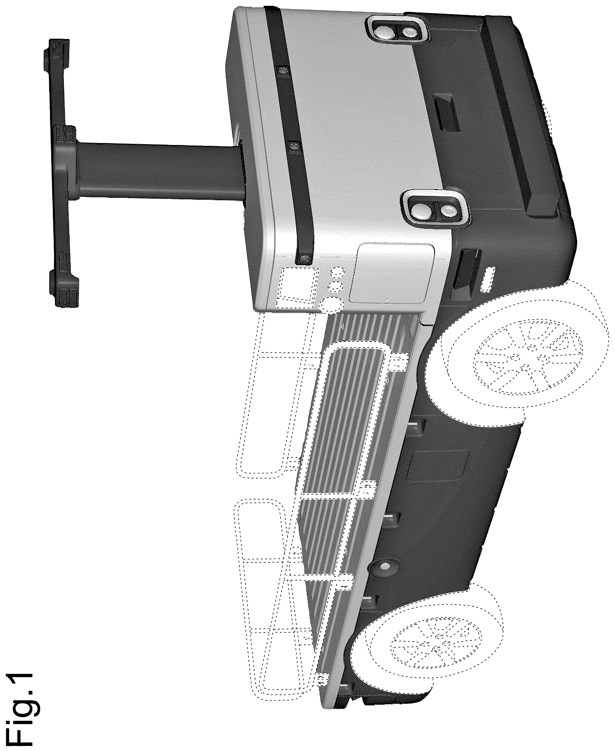 Patent USD1043429 Figure 1 – Autonomous transport trolley