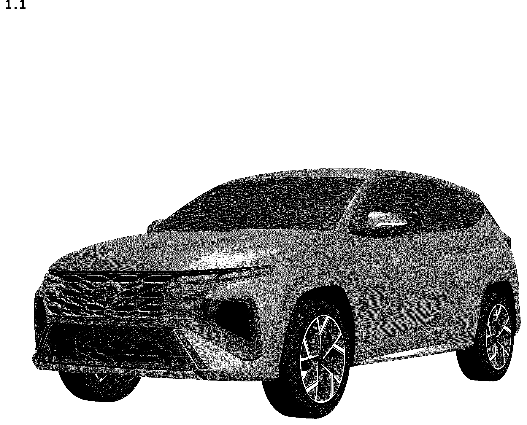 Patent USD1043437 — Motor car — Figure 1