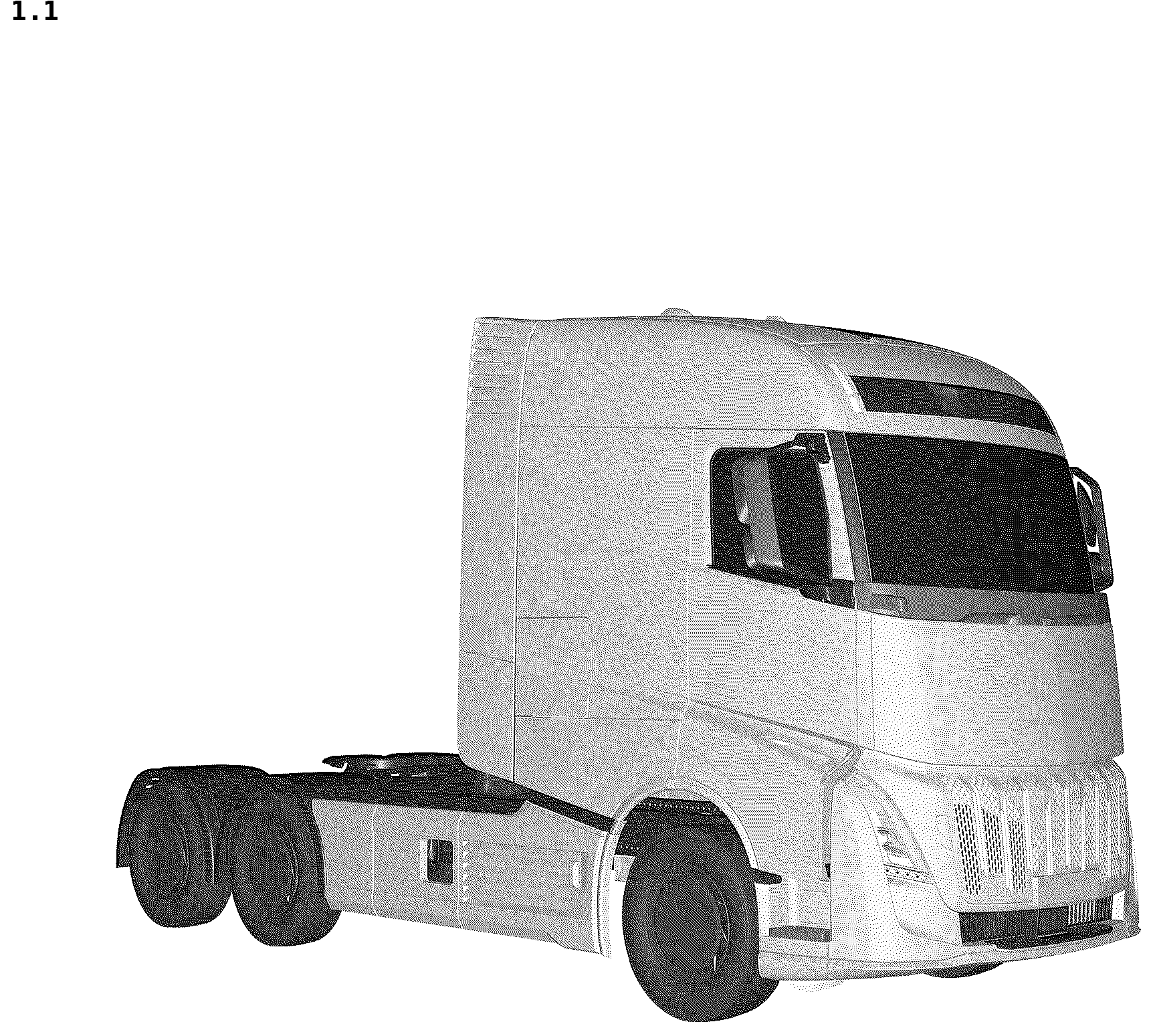 Patent USD1043441 — Motor truck — Figure 1