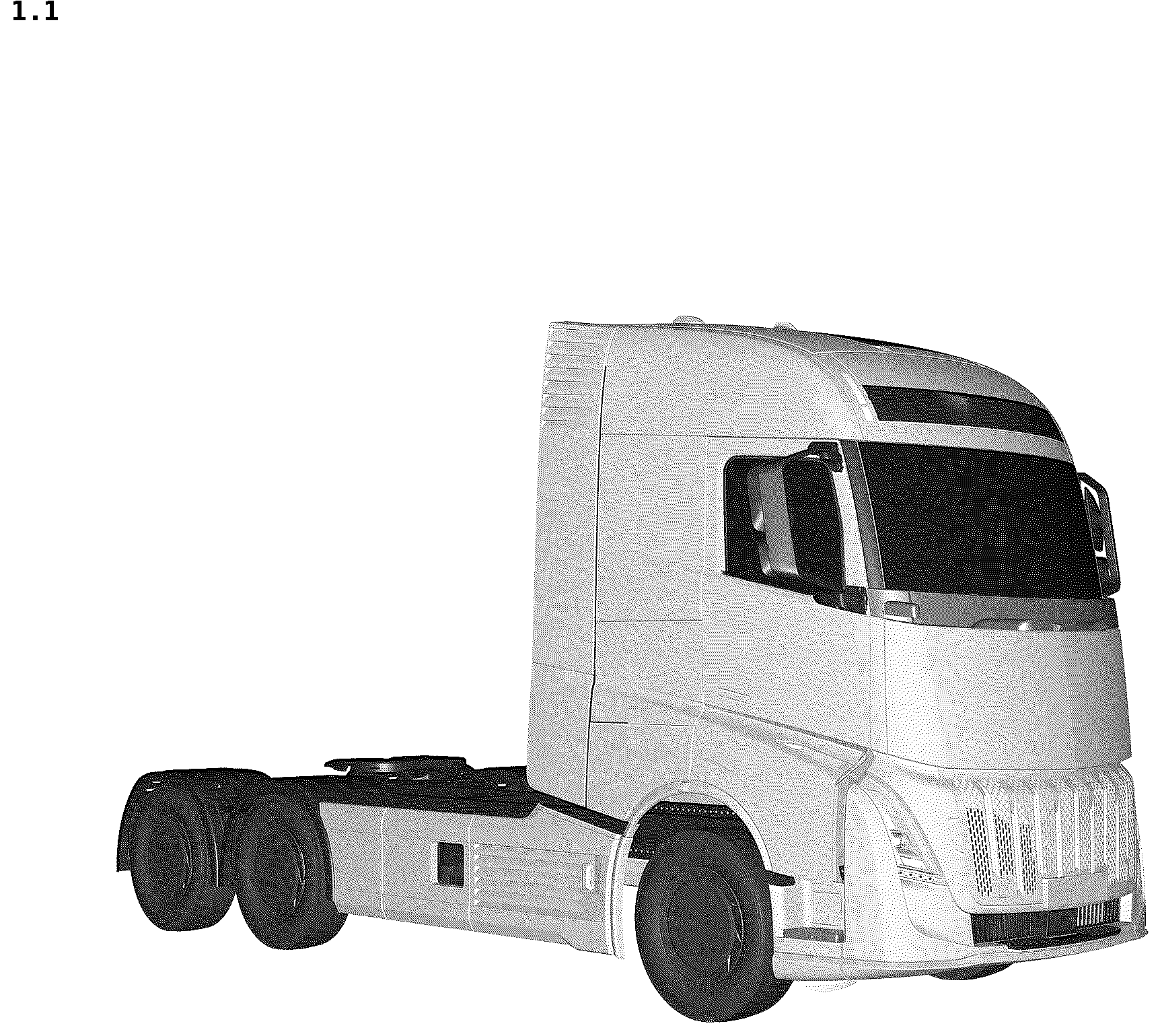 Patent USD1043442 — Motor truck — Figure 1