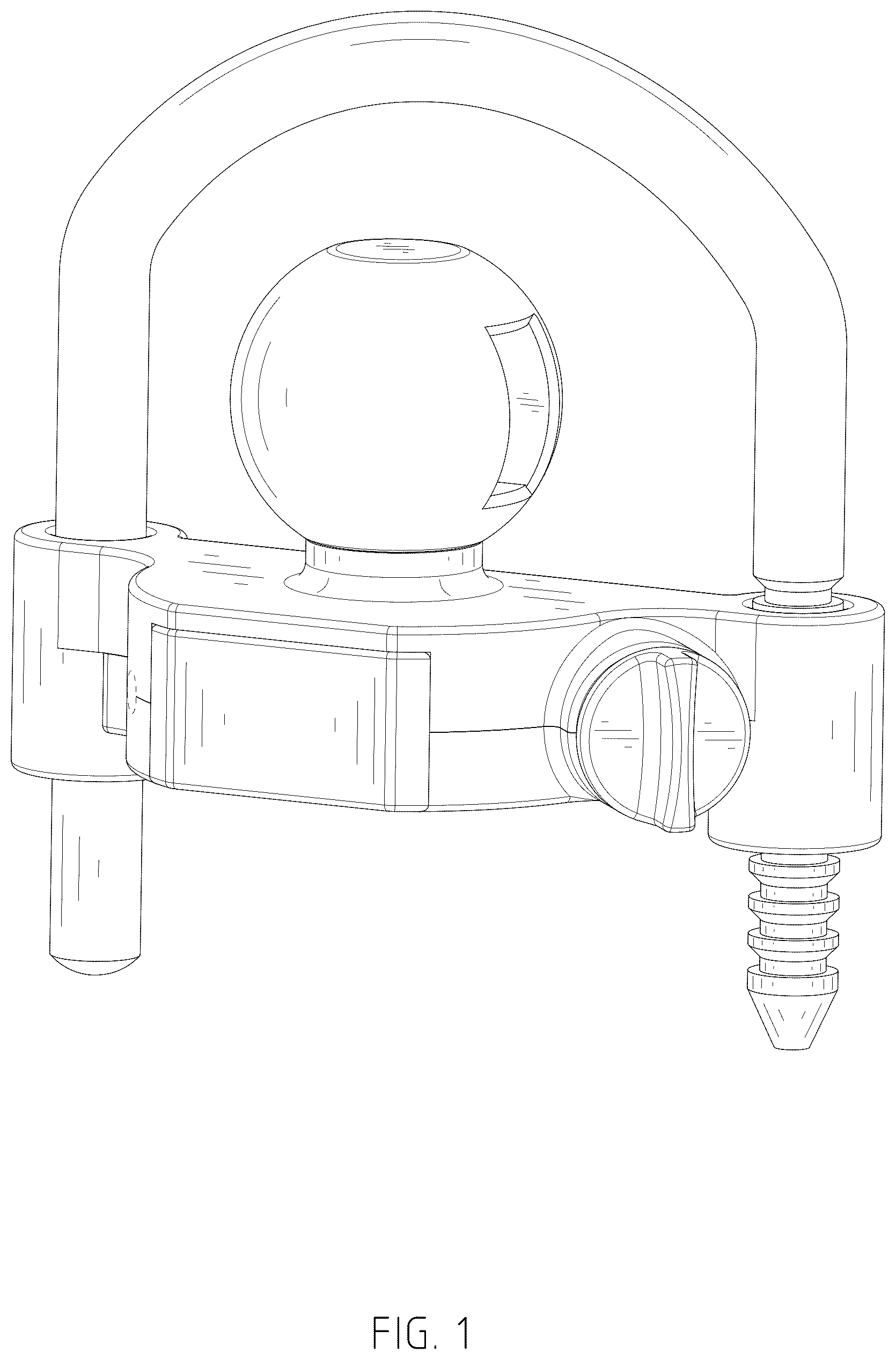 Patent USD1043444 — Trailer lock — Figure 1