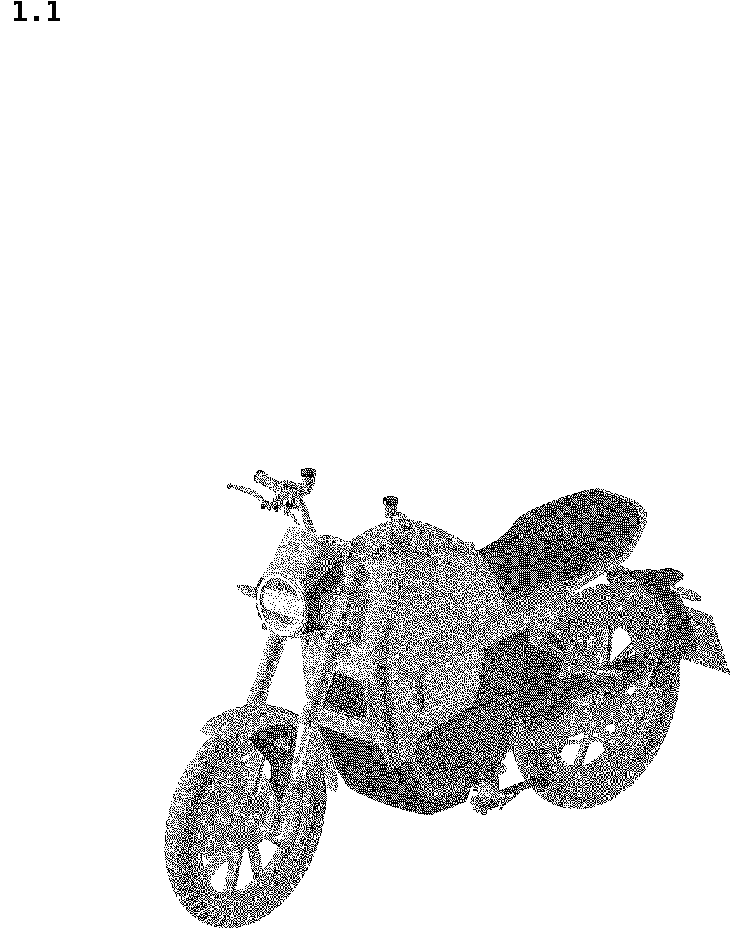 Patent USD1043448 — Electric motorcycle — Figure 1