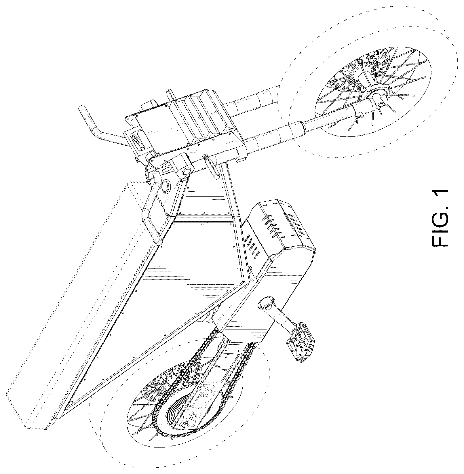 Patent USD1043450 — Electric bicycle — Figure 1