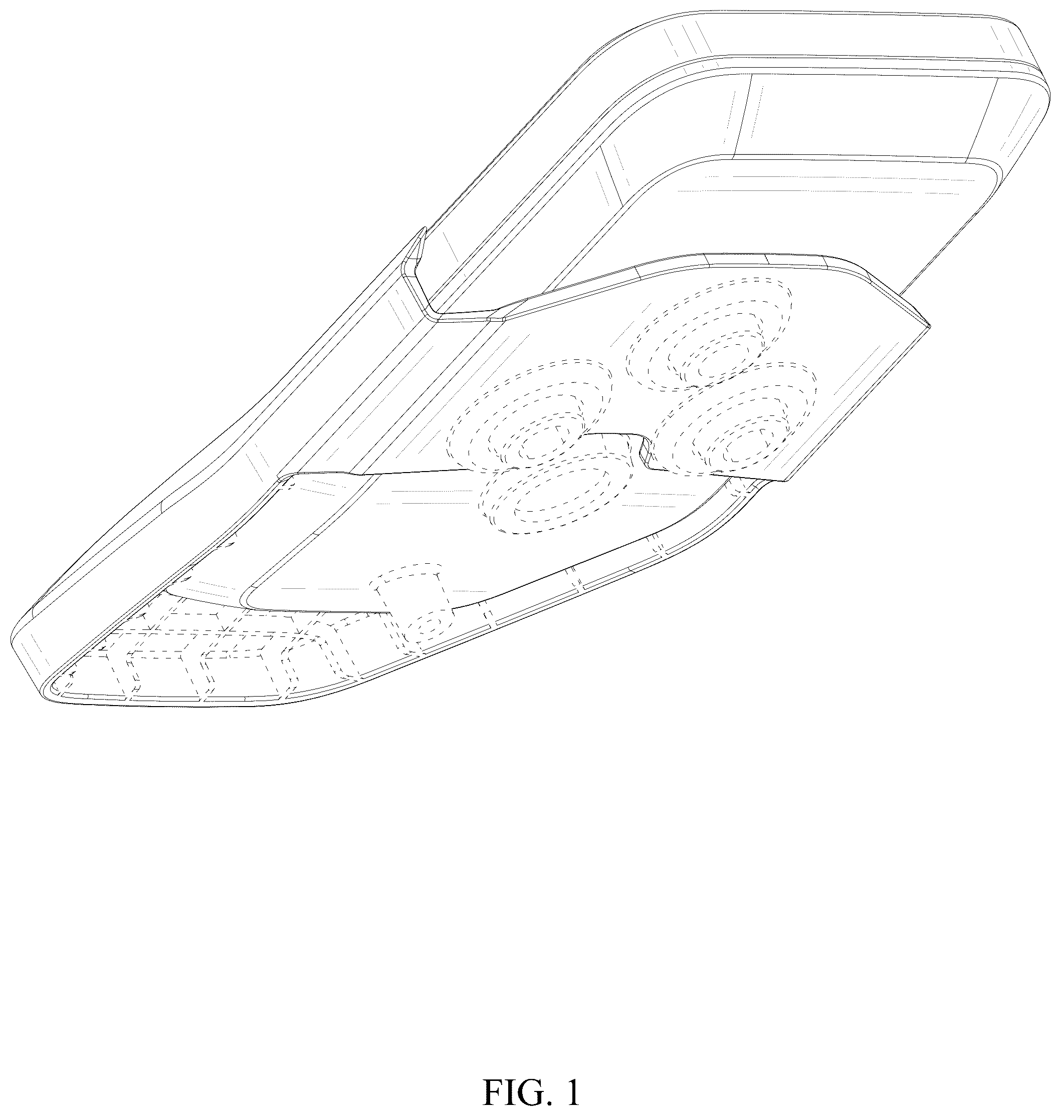 Patent USD1043452 Figure 1 – Dashboard for electric bicycle