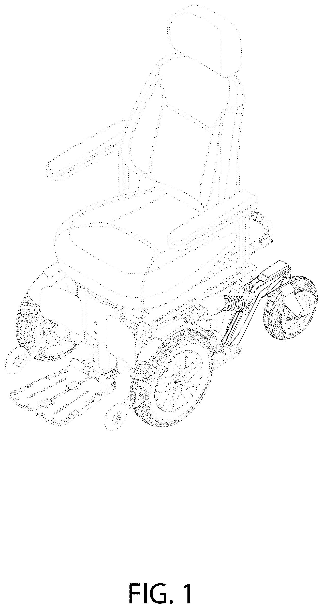 Patent USD1043457 — Electric wheelchair — Figure 1