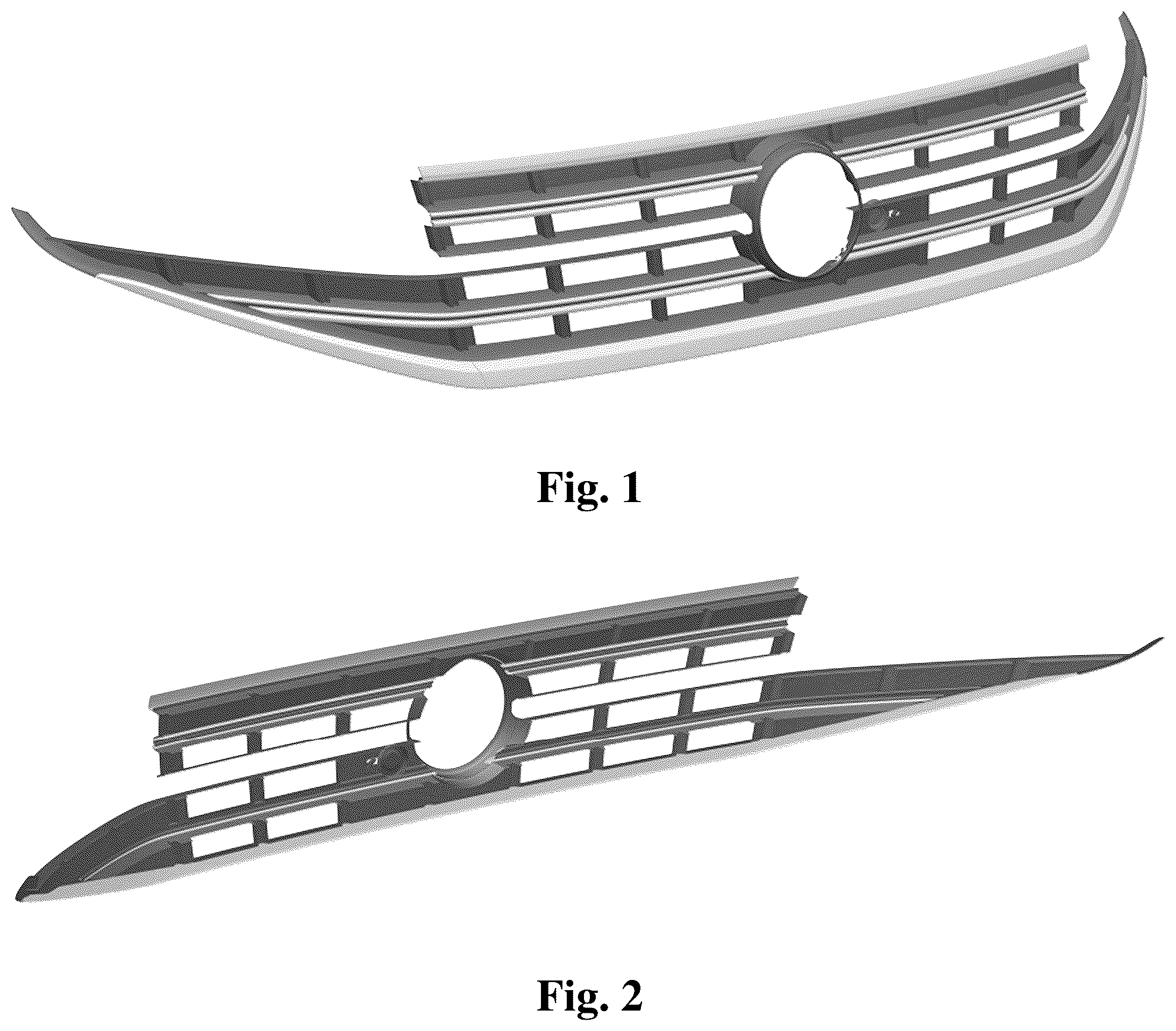 Patent USD1043466 — Radiator grille for vehicle — Figure 1