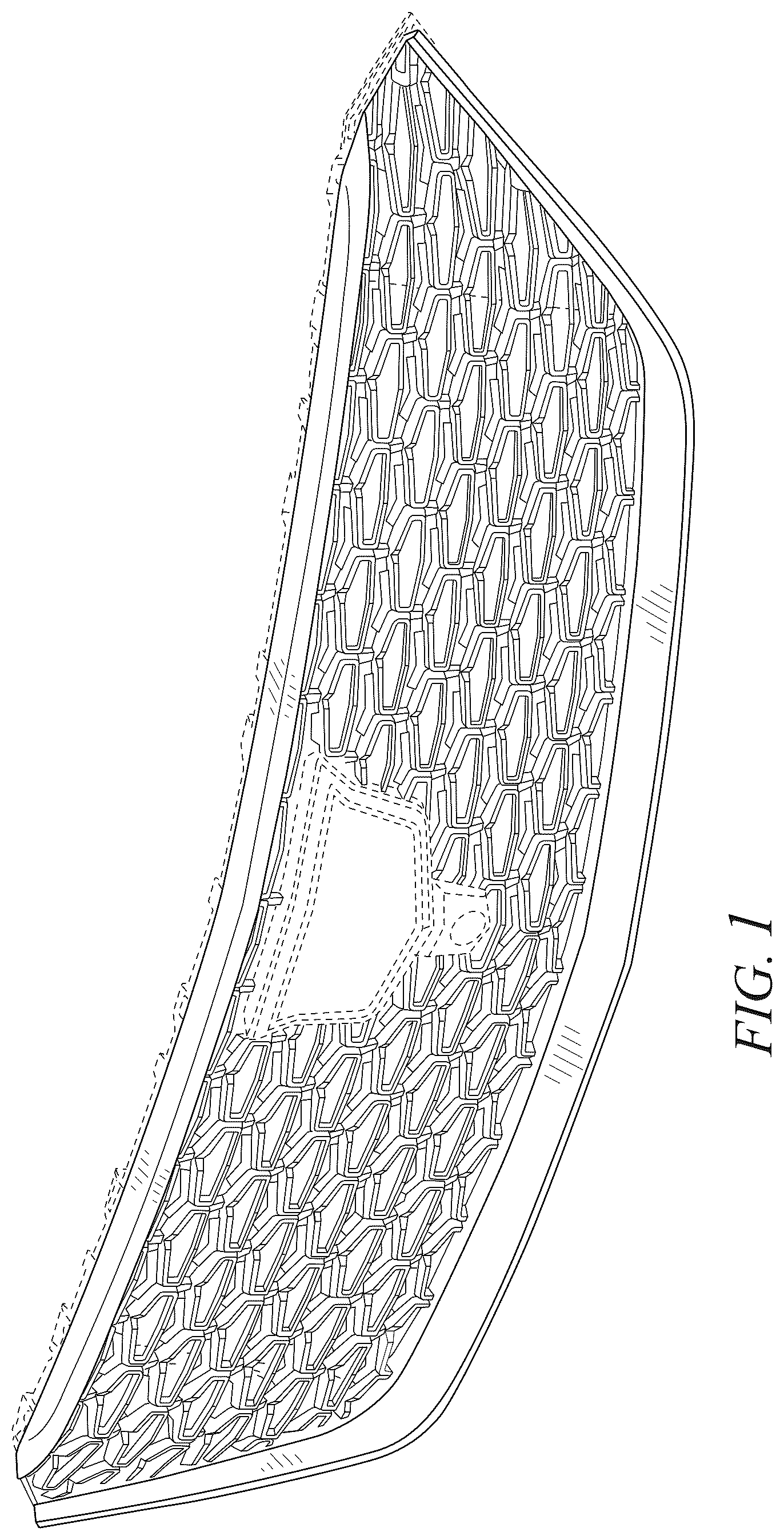 Patent USD1043470 — Vehicle grille — Figure 1