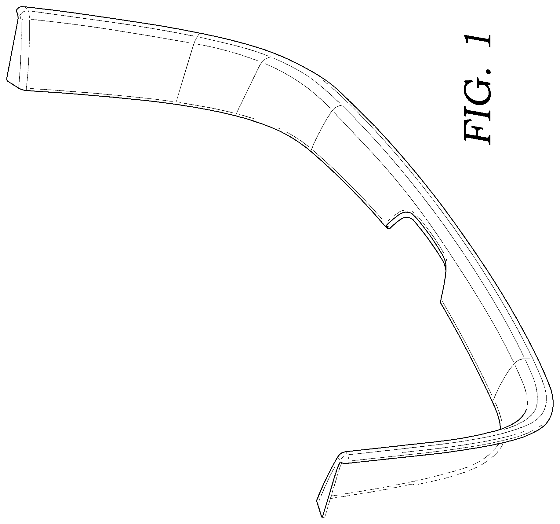 Patent USD1043476 — Vehicle bumper trim — Figure 1