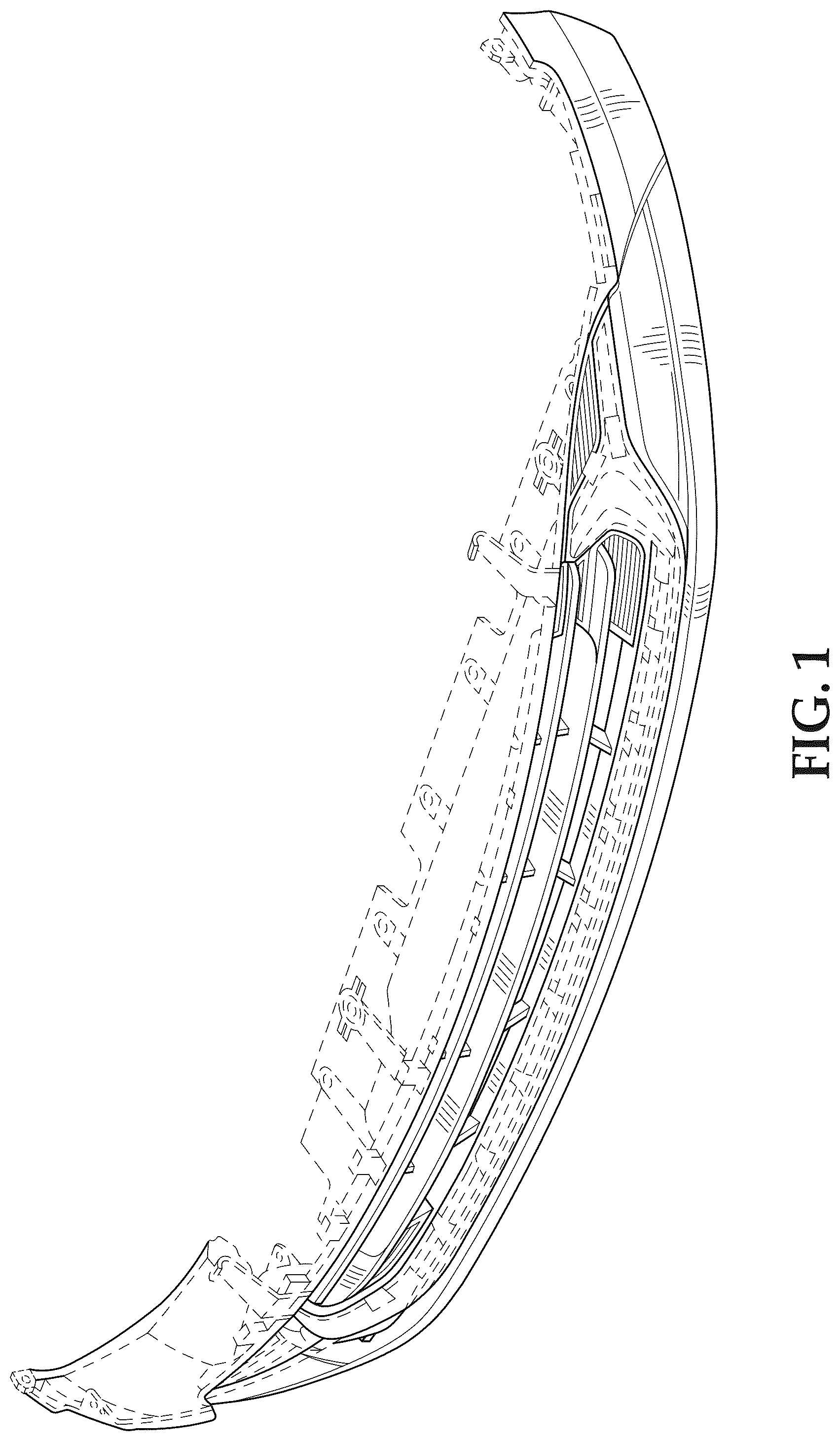 Patent USD1043480 — Vehicle front lower fascia — Figure 1