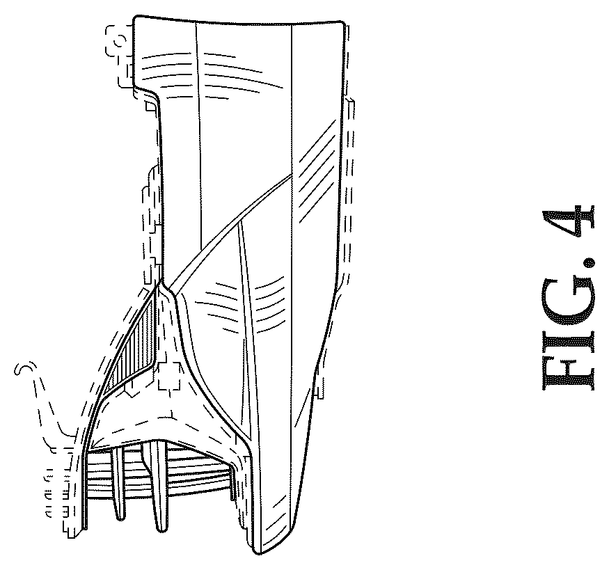 Patent USD1043480 Figure 4 – Vehicle front lower fascia