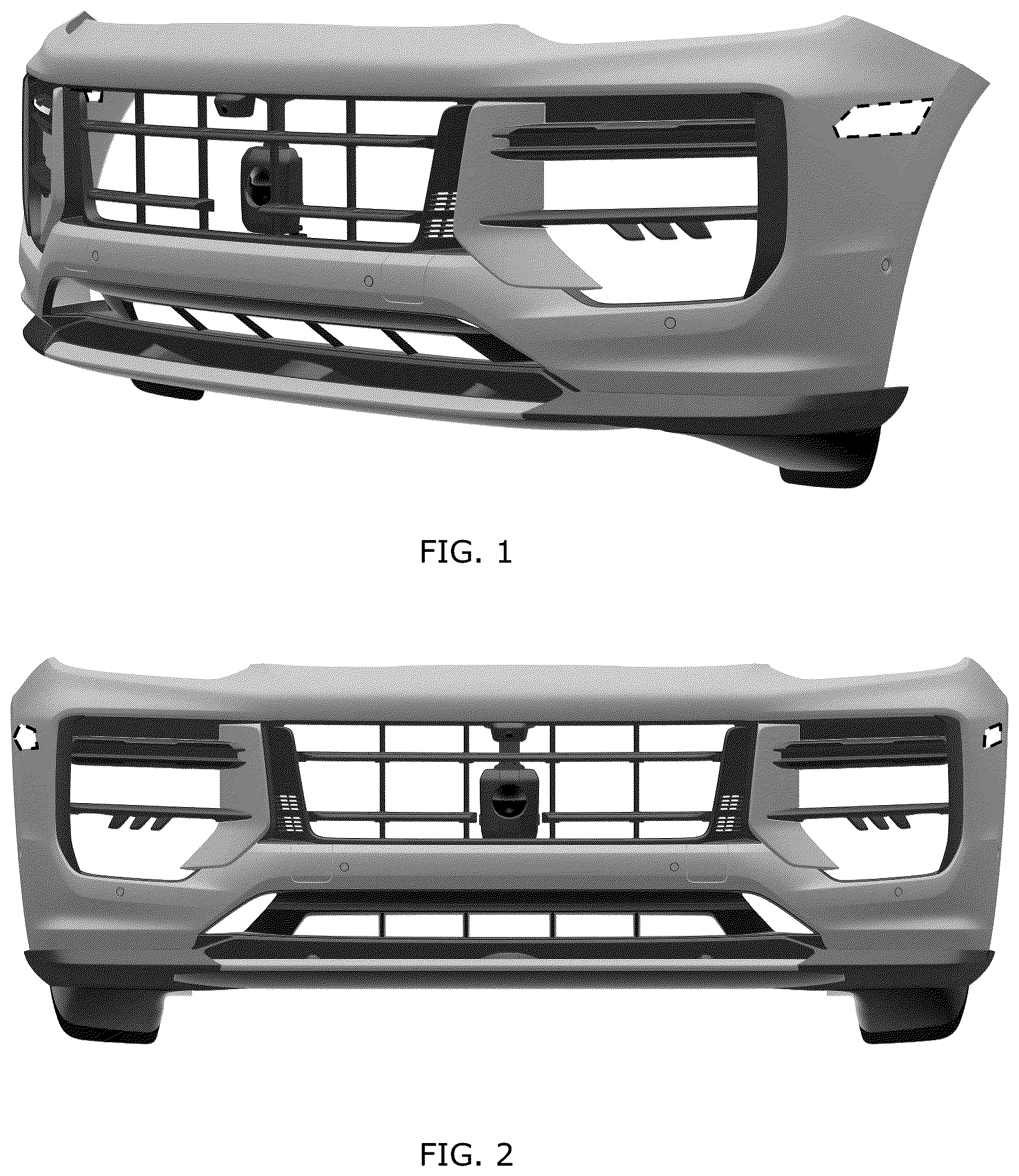 Patent USD1043481 — Front bumper for vehicle — Figure 1