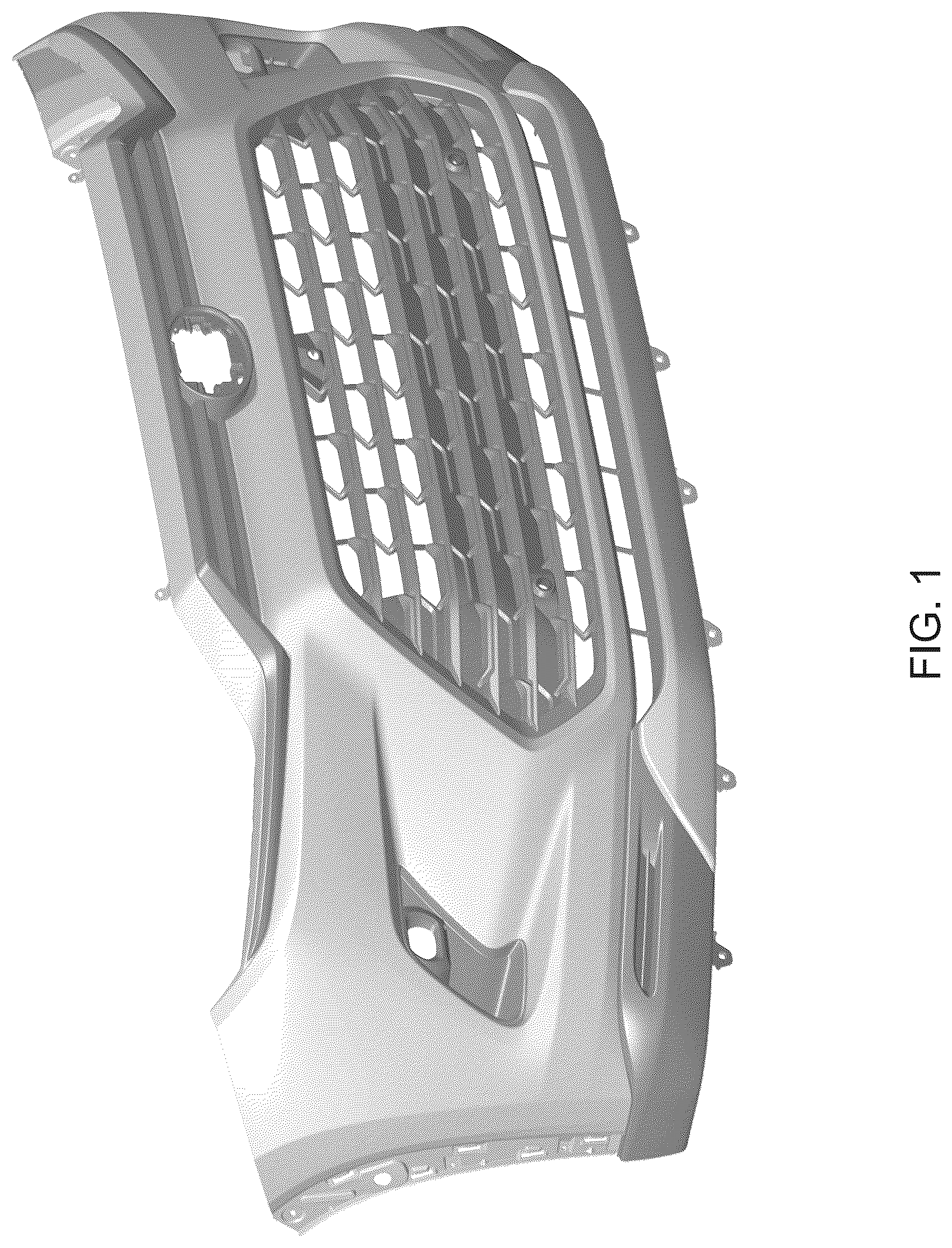 Patent USD1043483 — Front bumper for an automobile — Figure 1