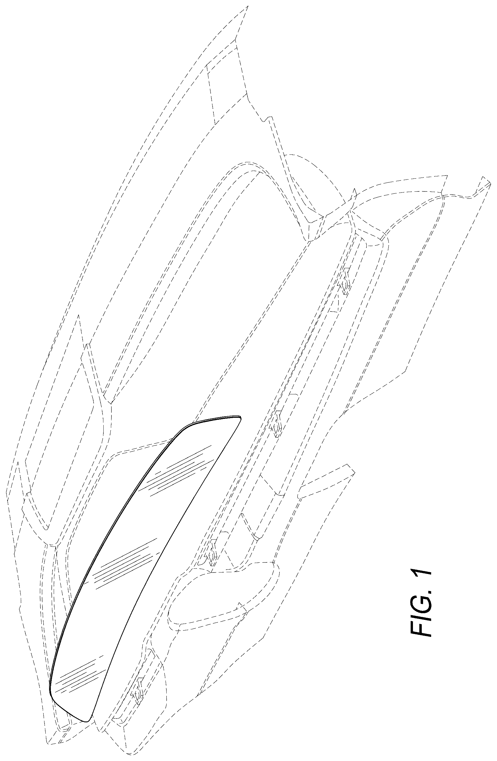 Patent USD1043495 Figure 1 – Automotive vehicle instrument cluster