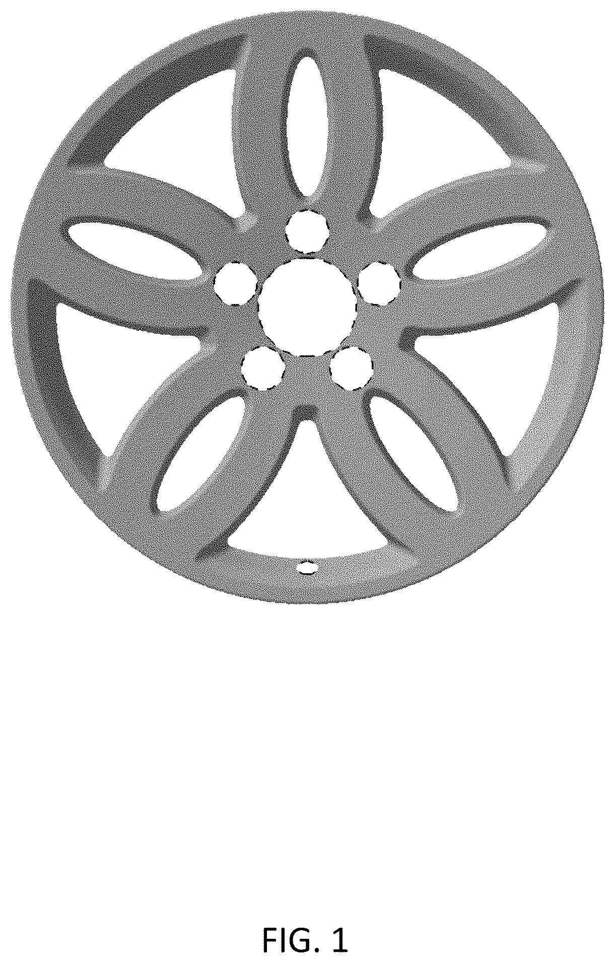 Patent USD1043504 — Vehicle wheel — Figure 1