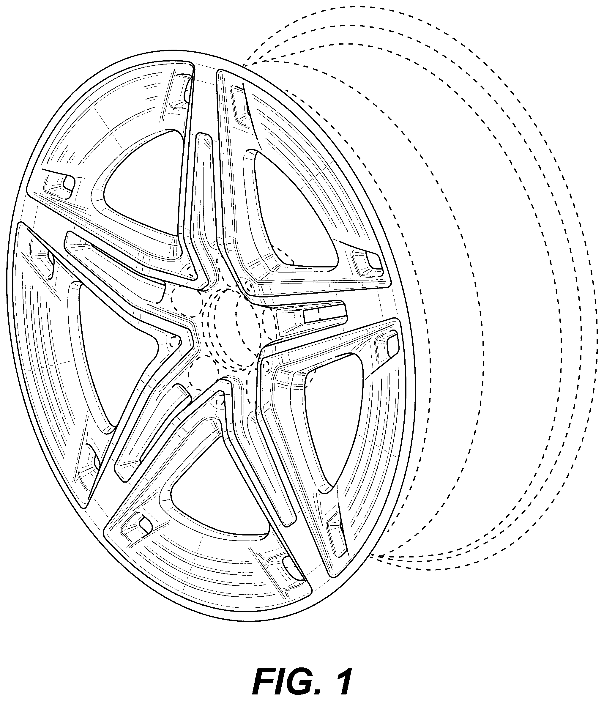 Patent USD1043512 — Wheel or wheel cover — Figure 1