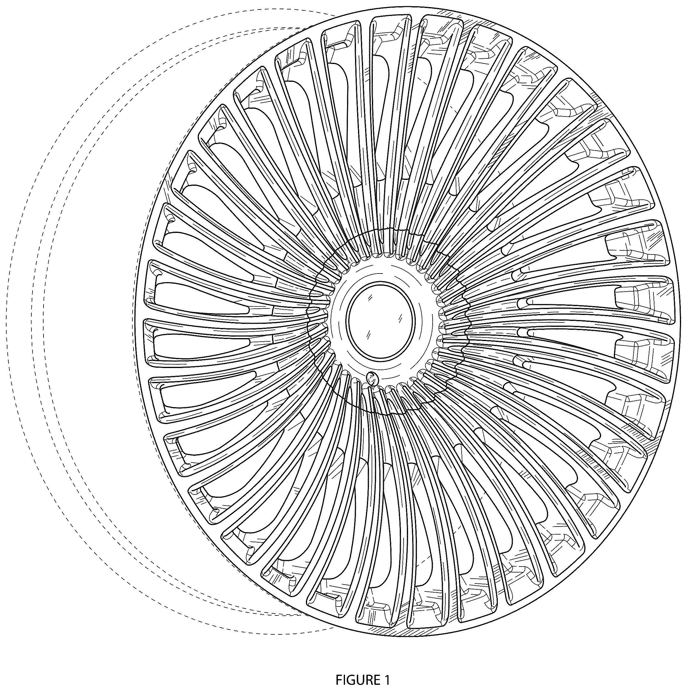 Patent USD1043514 — Automotive wheel — Figure 1