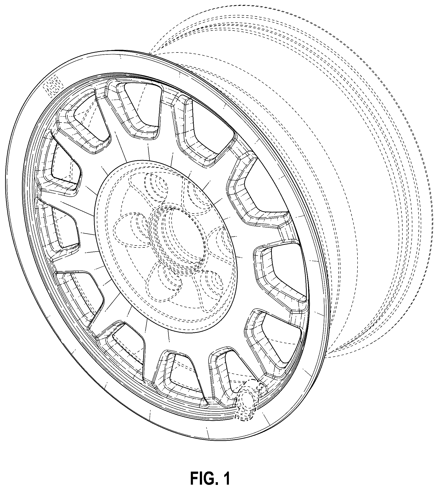 Patent USD1043517 — Wheel — Figure 1